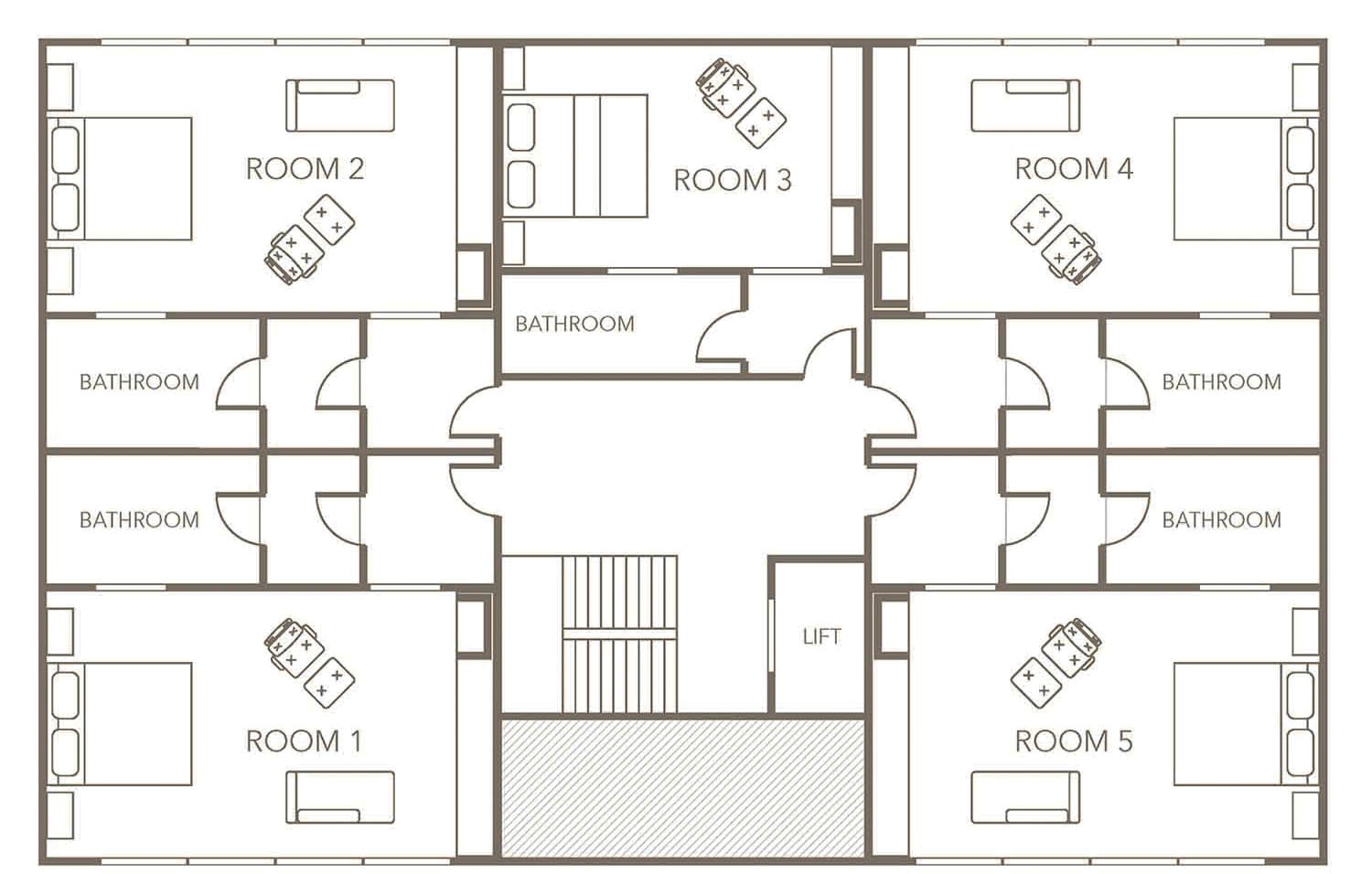 2D House Plan Drawing By The 2D3D Floor Plan Company - Architizer