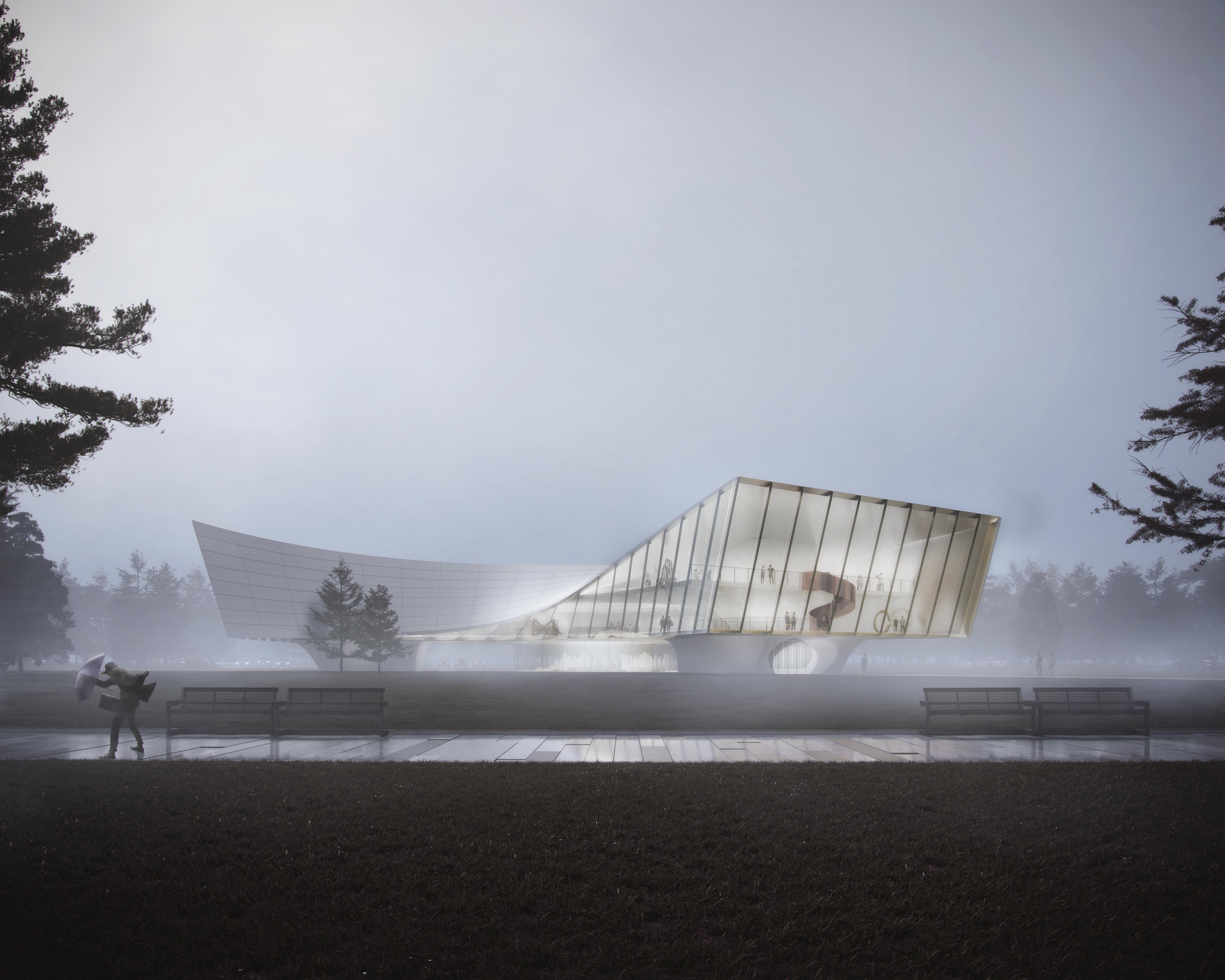 Lanzhou Exhibition Center by MARS Studio - Architizer