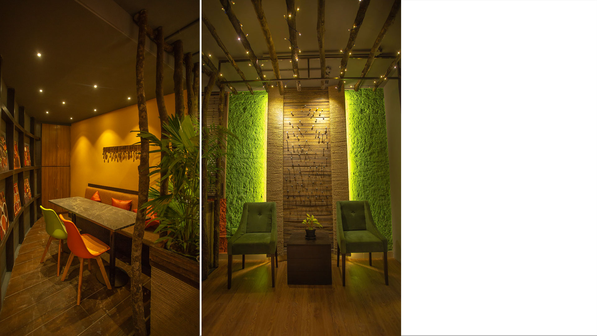 View of Restaurant Interior - Design for waste reduction by Zero Inch Interiors ...