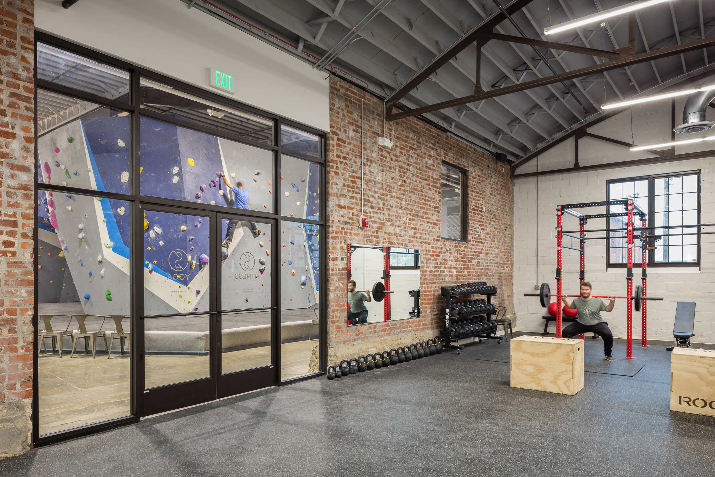 Sequence Climbing Gym by Urban Prairie Architectural Collaborative