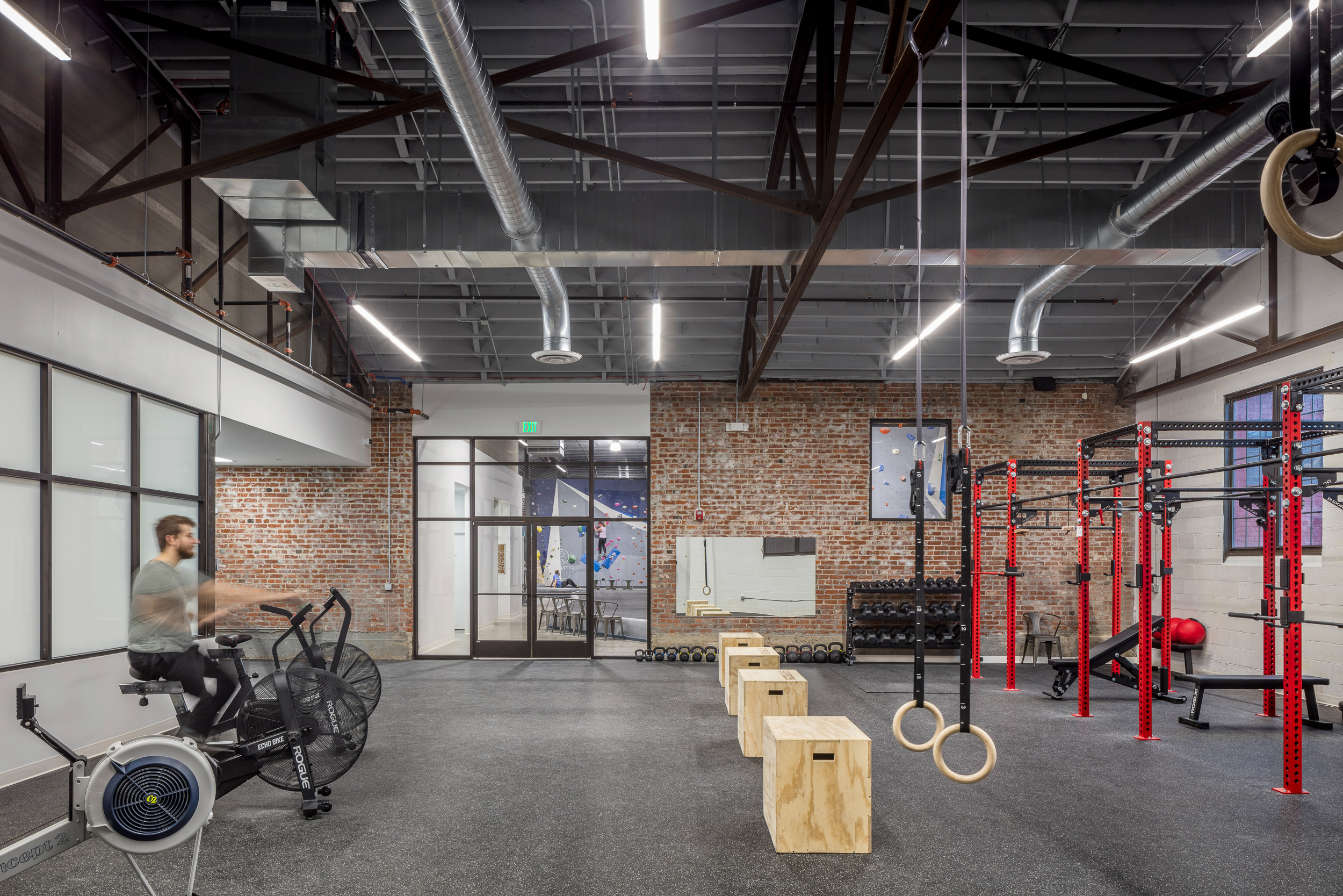 Sequence Climbing Gym by Urban Prairie Architectural Collaborative