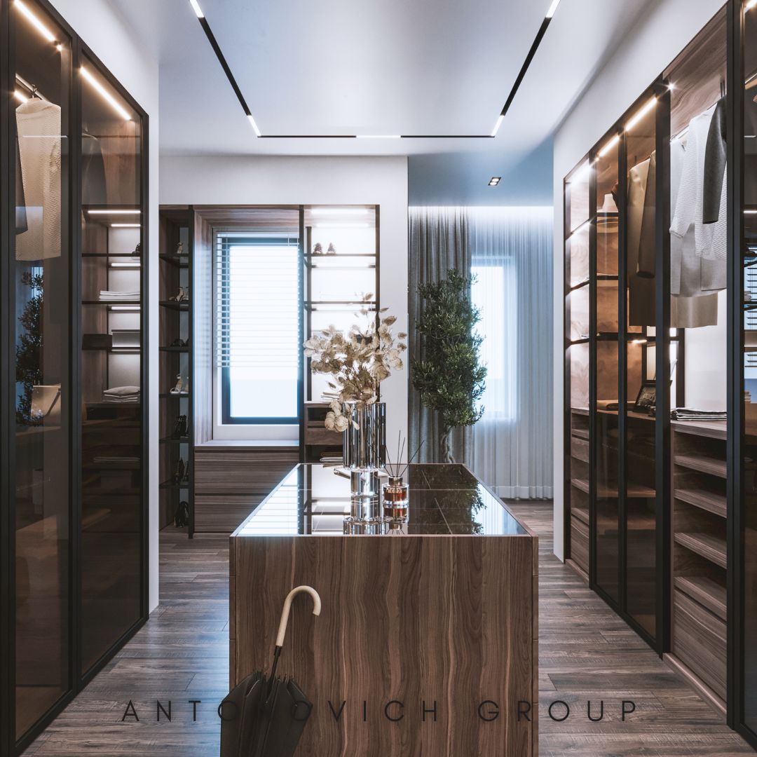 Functional Dressing Room Interior Design Solutions by LUXURY ANTONOVICH ...