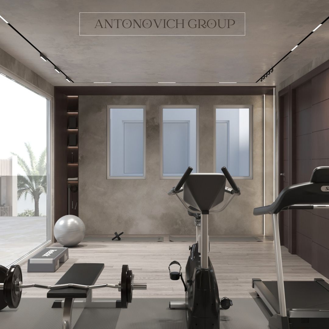 Stylish Gym Interior Design by LUXURY ANTONOVICH DESIGN - Architizer