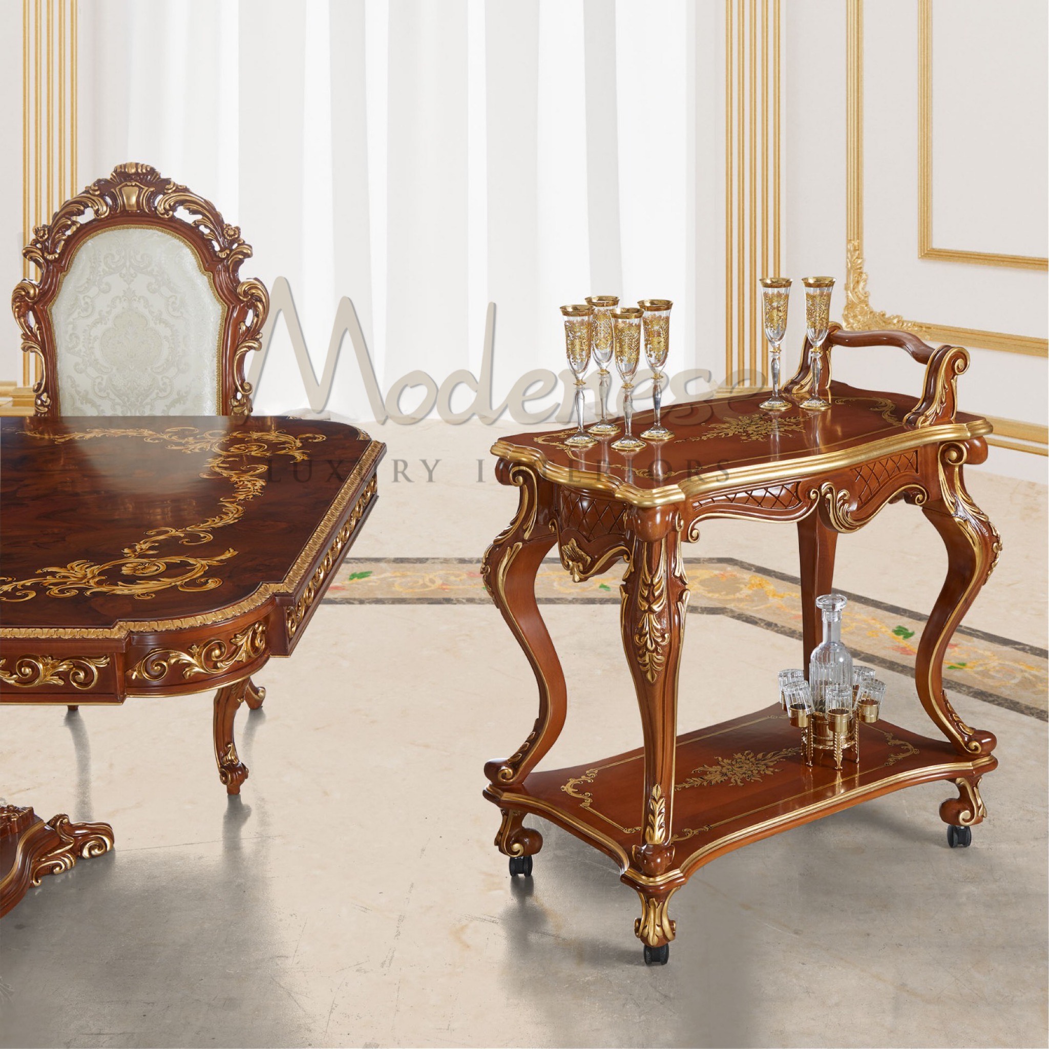 Baroque Style Dining Room Design Idea by MODENESE Luxury Interiors - Architizer