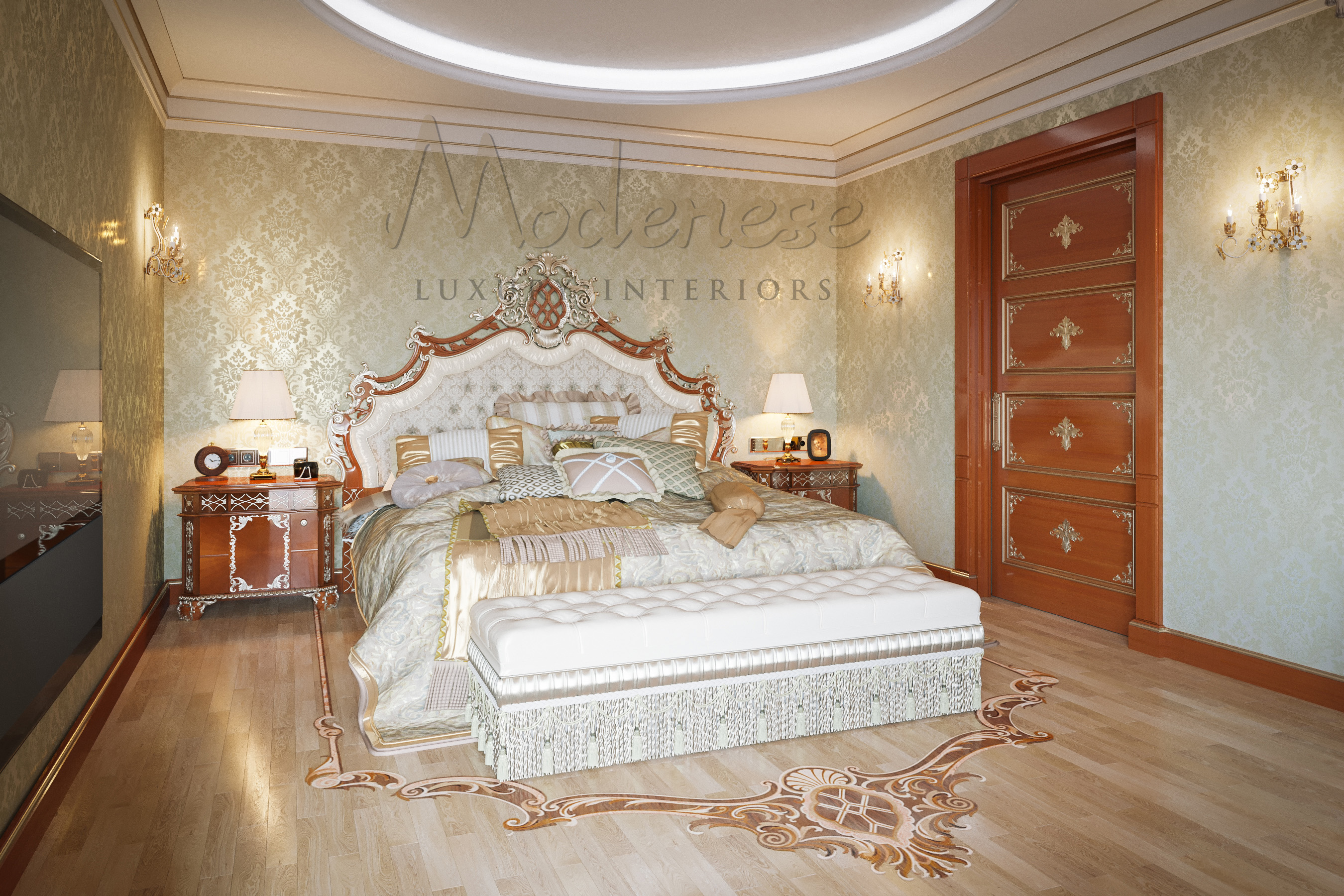 Bespoke Bedroom Design For Villa In Muscat, Oman by MODENESE Luxury