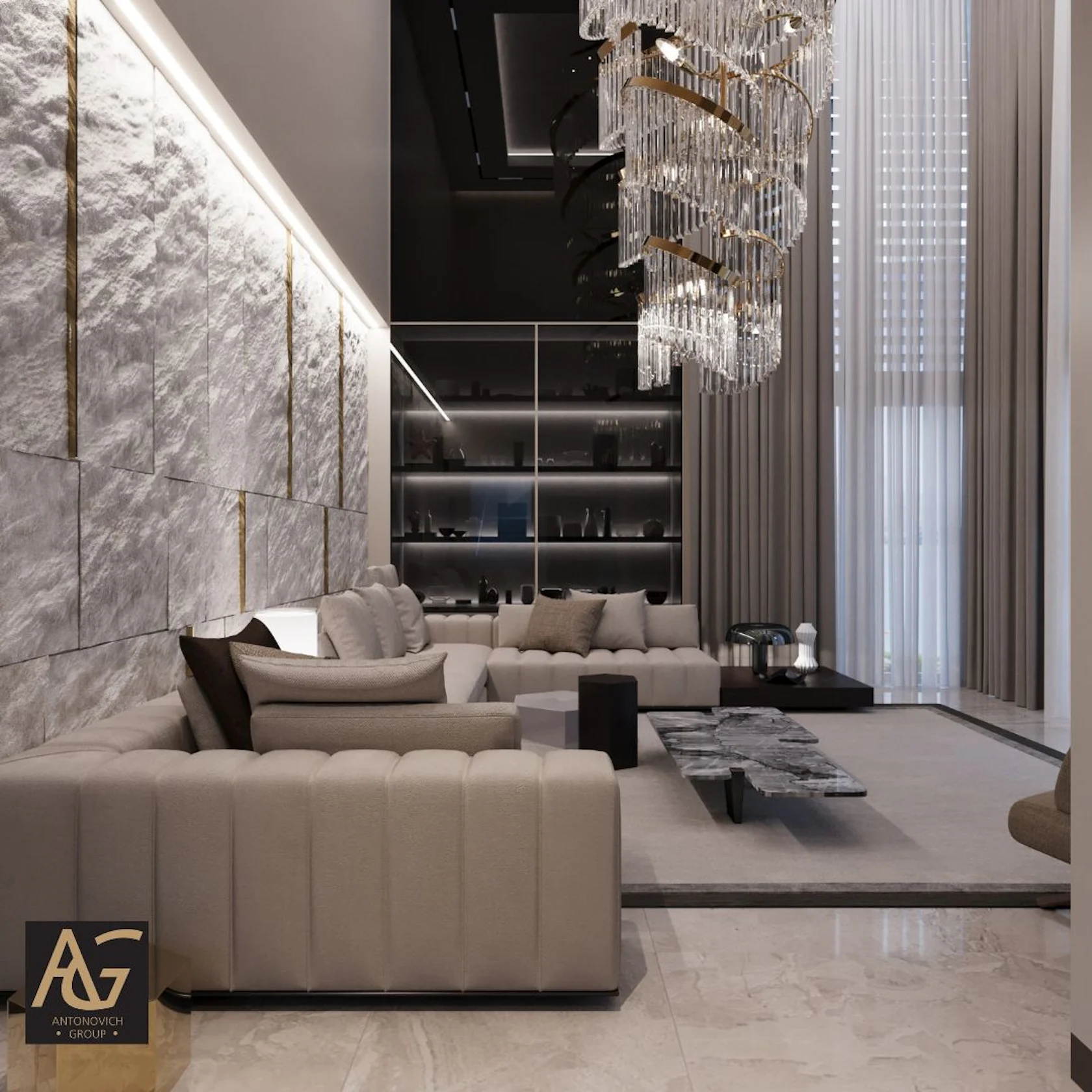 The Epitome of Modern Luxury: Living Room Interior Design by LUXURY ...