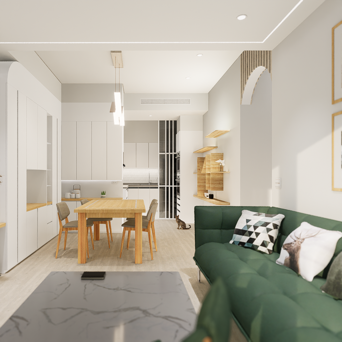 Modern Minimalist Apartment by Minghe Interior Design - Architizer
