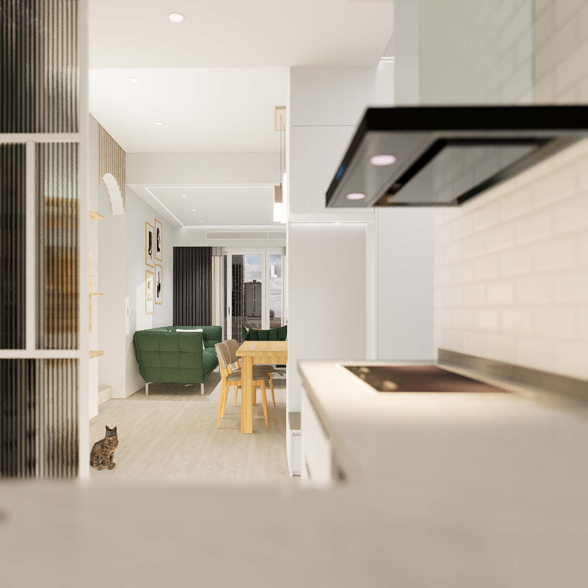 Modern Minimalist Apartment by Minghe Interior Design - Architizer