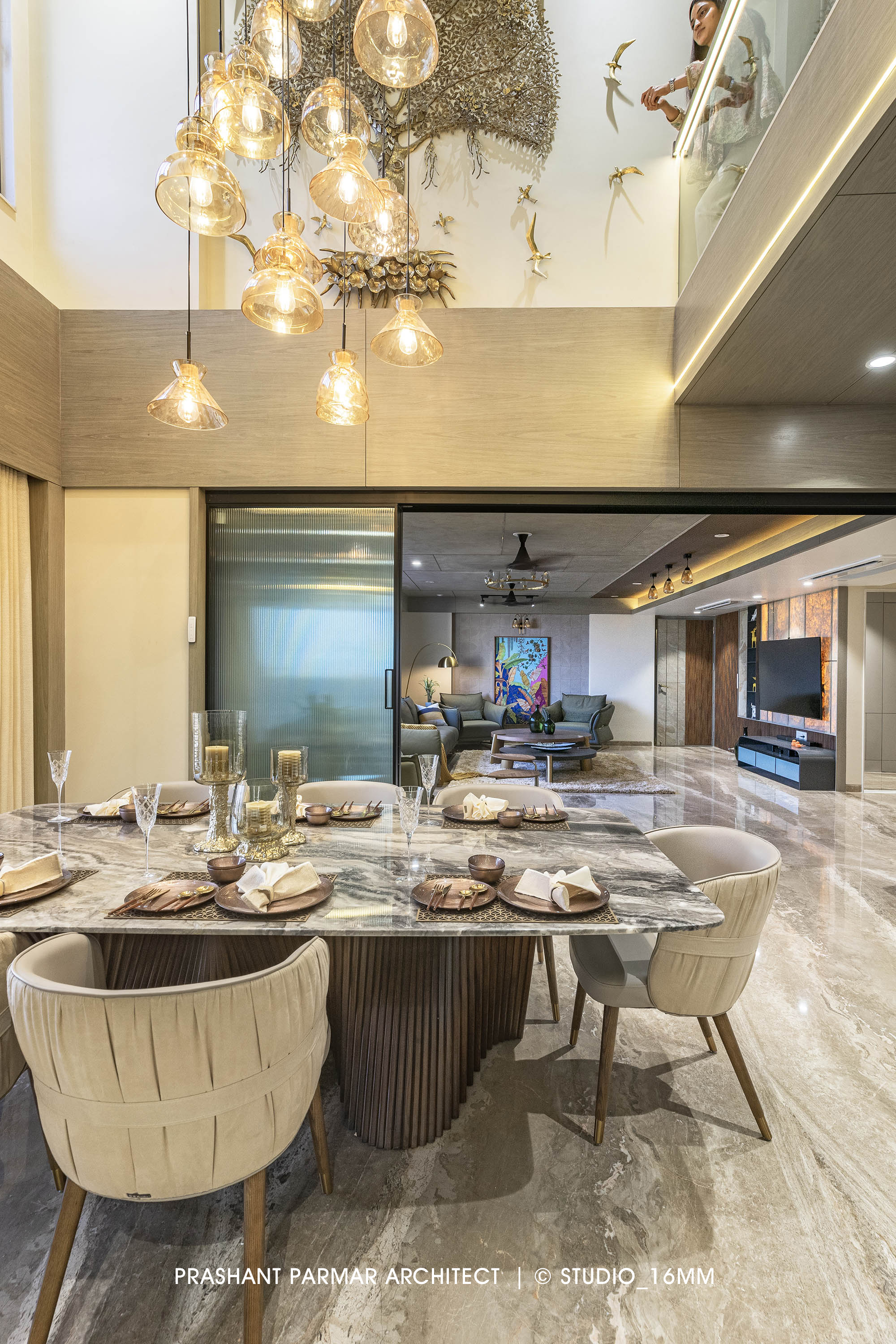 View of Ultra-Modern Luxurious Penthouse in Ahmedabad by Prashant Parmar ...