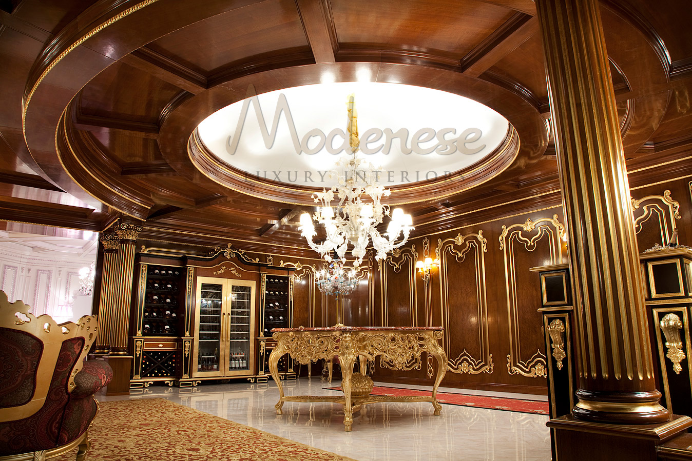 Stylish Lobby Interior Design by MODENESE Luxury Interiors - Architizer - High-Rise Luxury Lobby Design Ideas