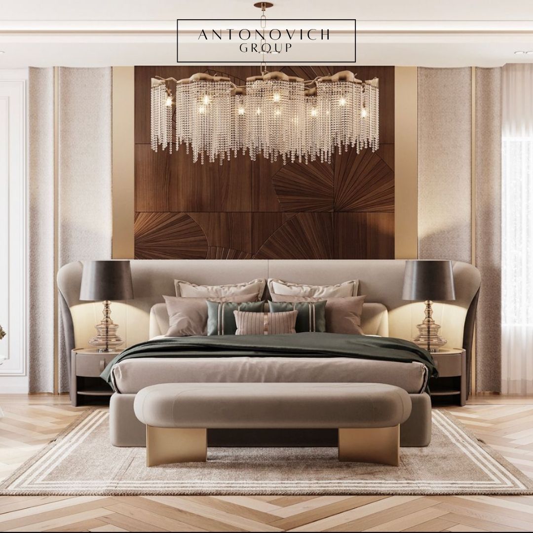Tips for Selecting Furniture and Lighting in Luxury Bedroom Interior ...