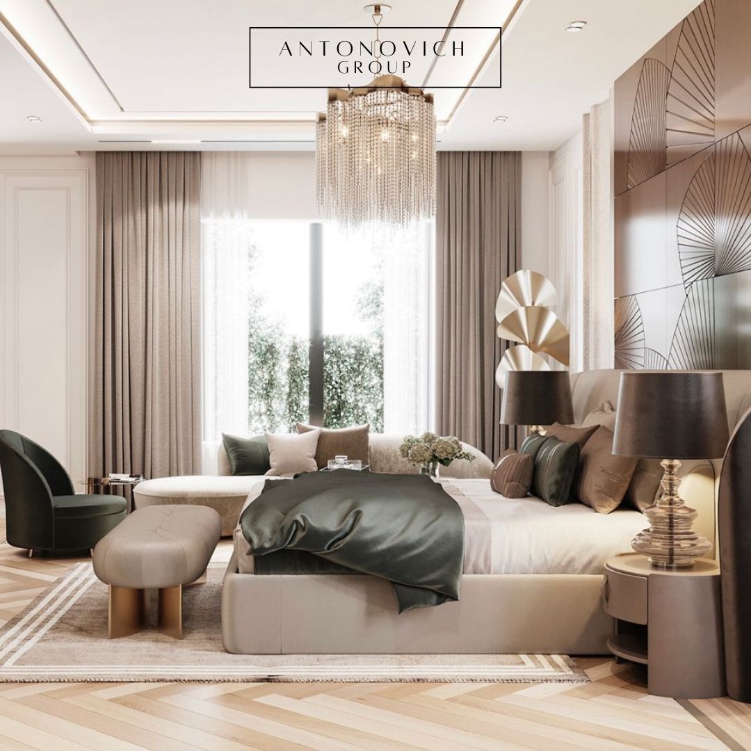 Tips for Selecting Furniture and Lighting in Luxury Bedroom Interior ...