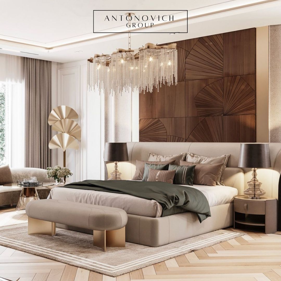 Tips for Selecting Furniture and Lighting in Luxury Bedroom Interior ...