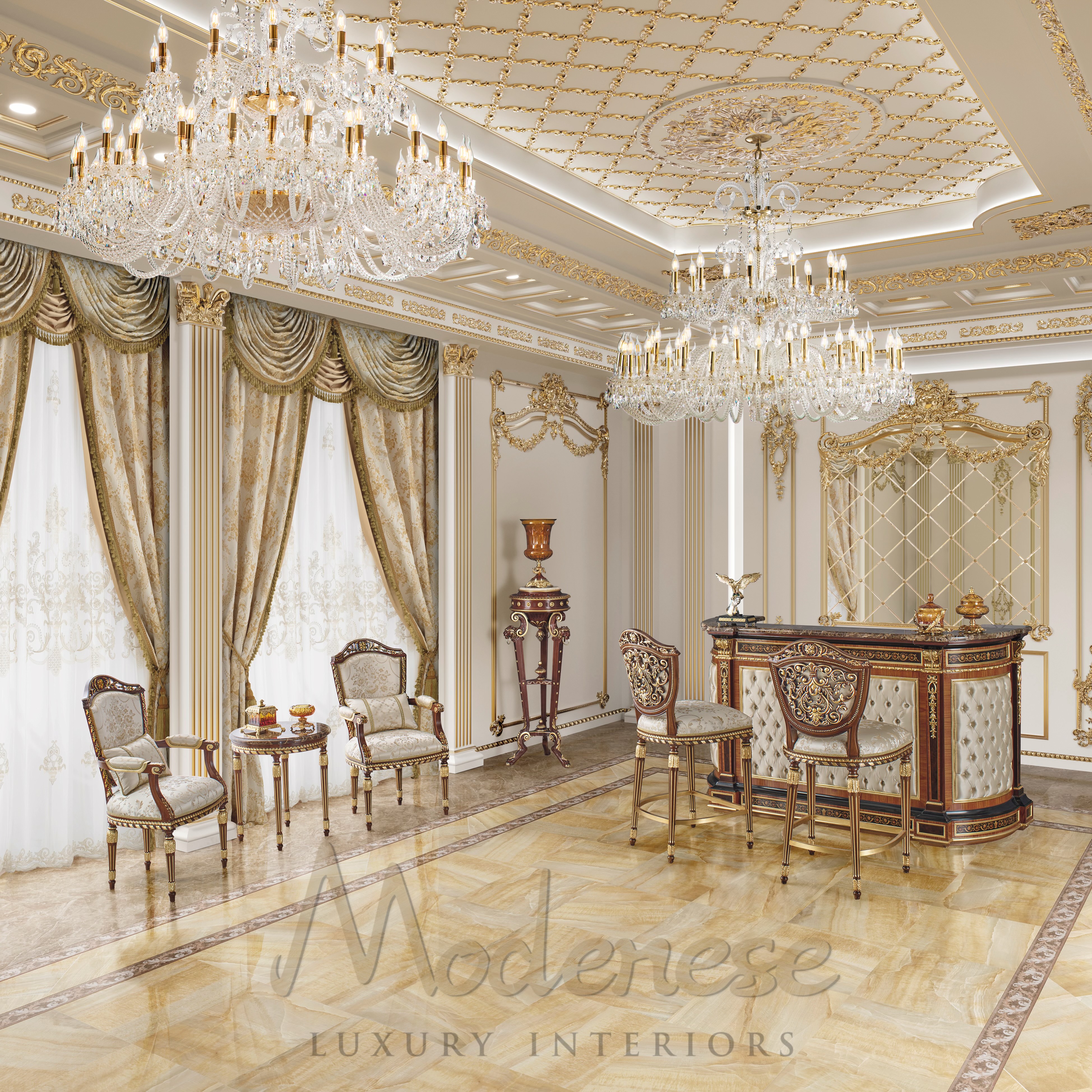 Elegant Bar Home Design by Modenese Interiors by MODENESE Luxury ...