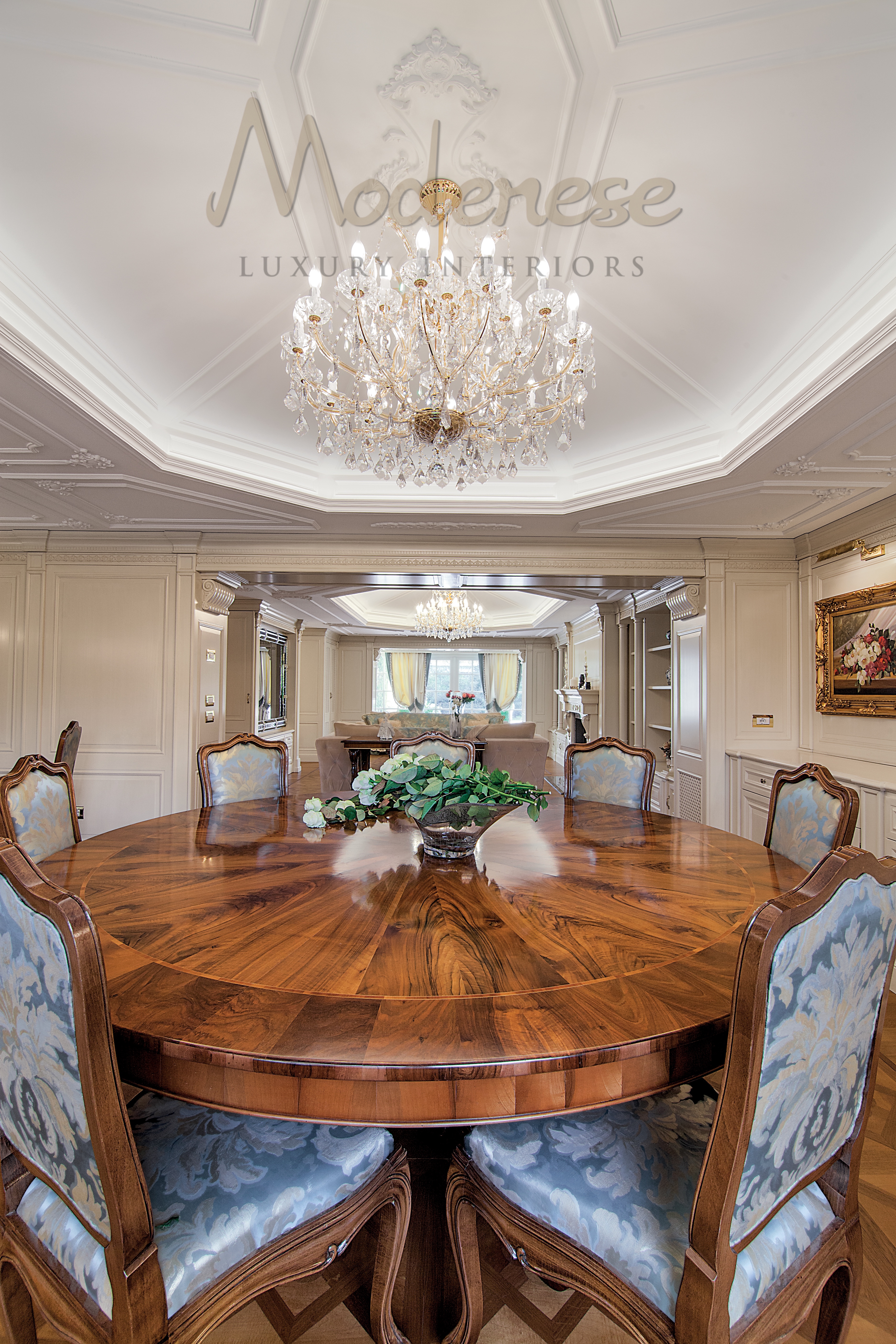 Classical Dining Room Interior Design by MODENESE Luxury Interiors