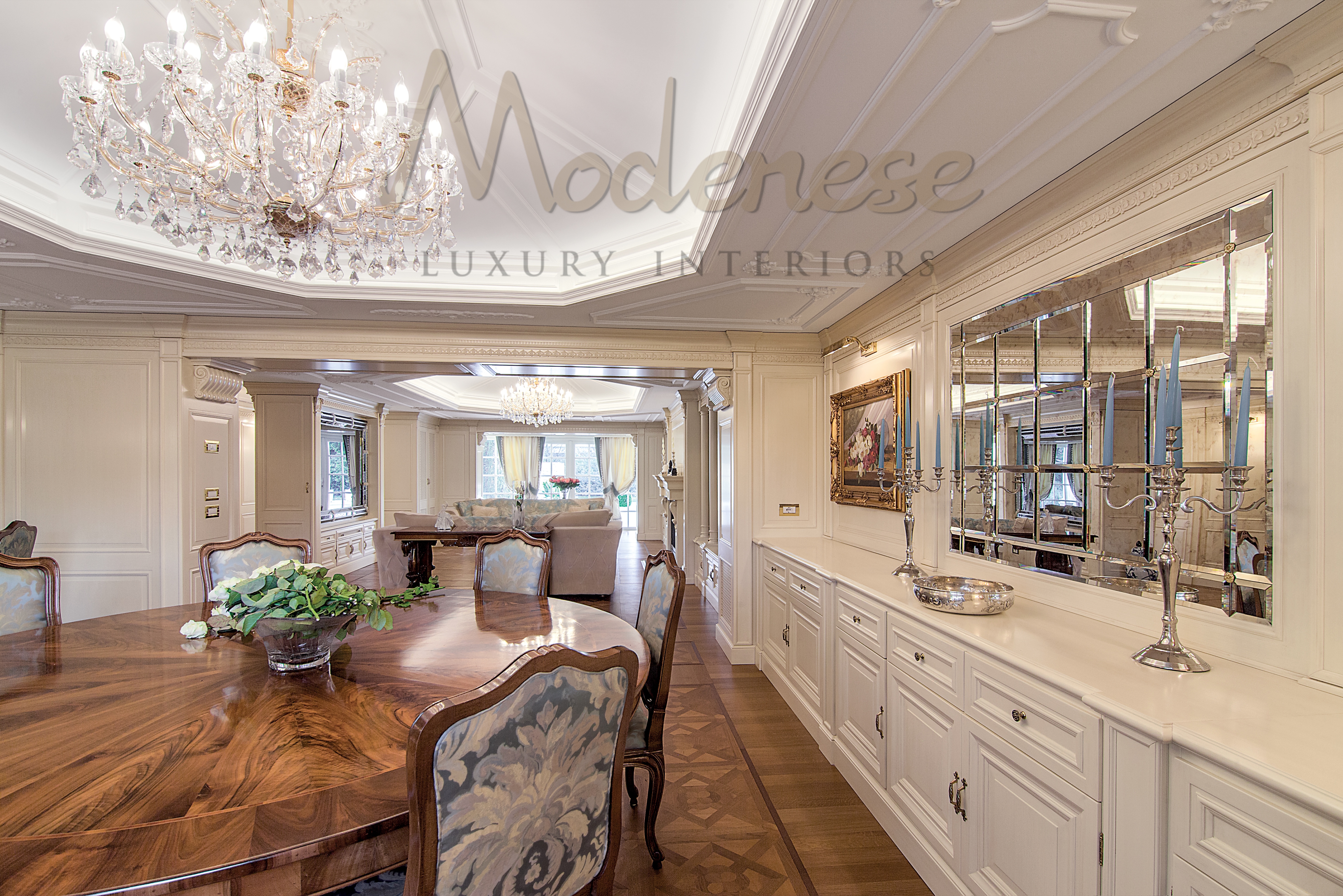 Classical Dining Room Interior Design by MODENESE Luxury Interiors ...