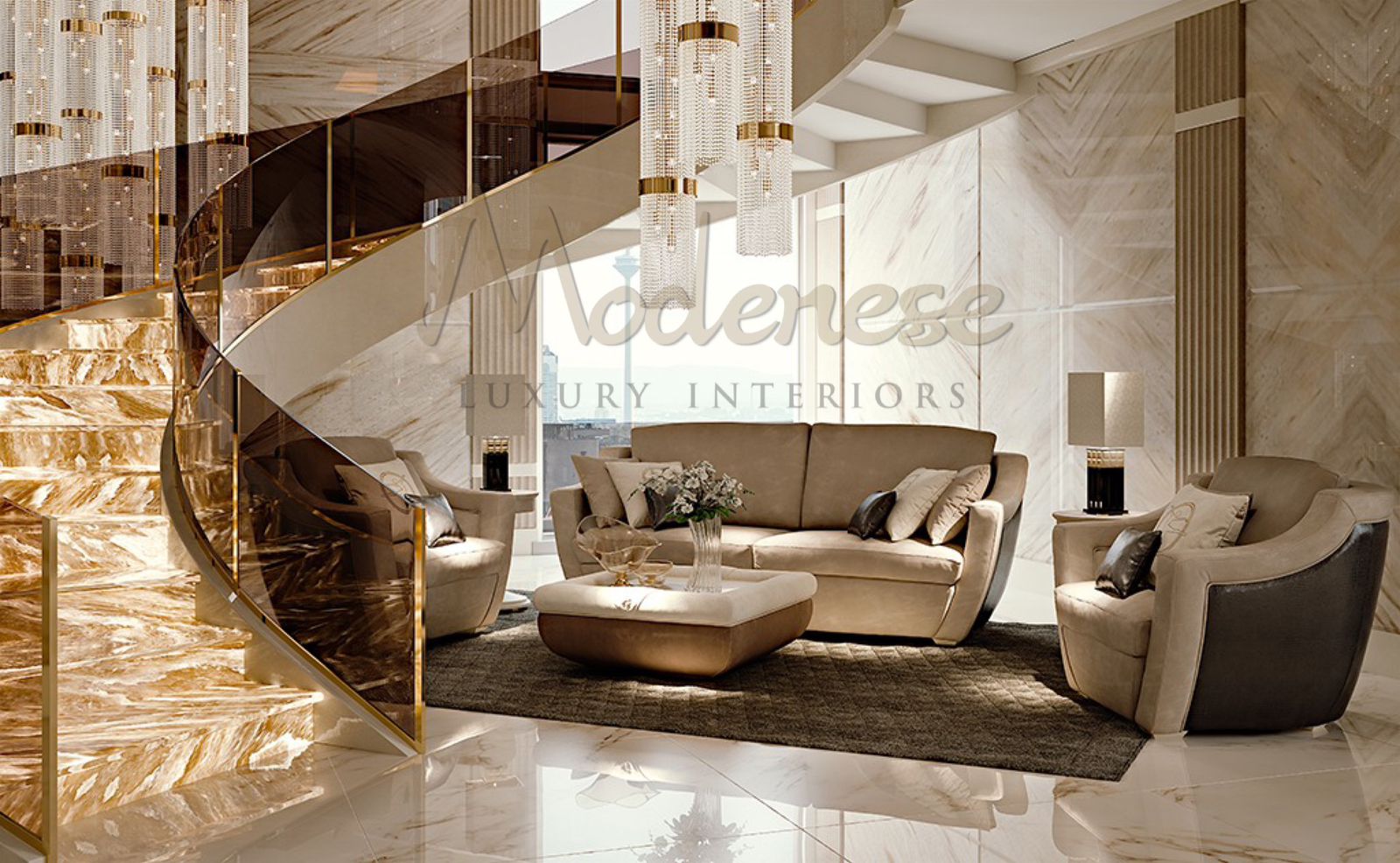 Luxury Modern Interior Design of an Apartment in London by MODENESE ...
