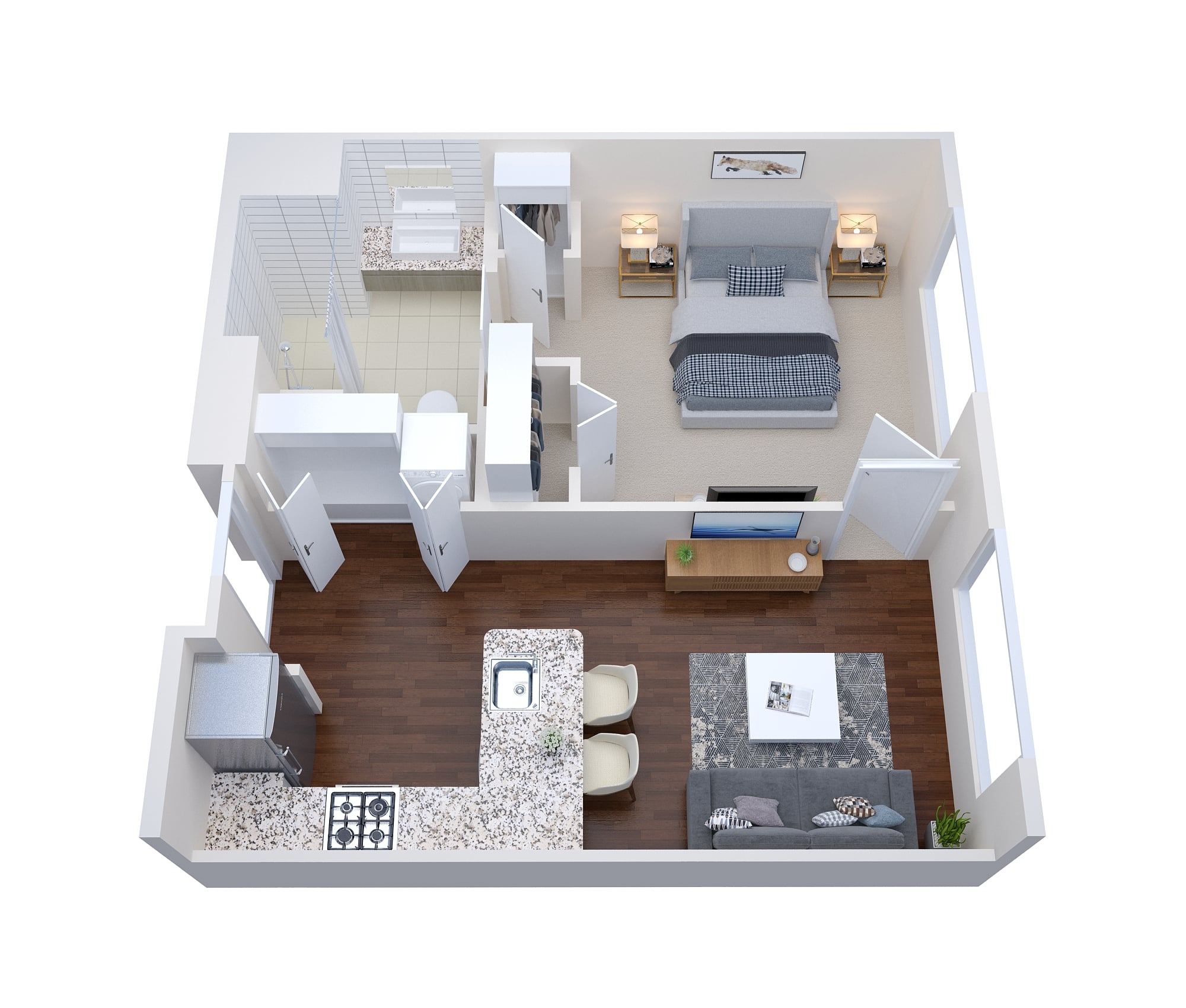 3D Floor Plan Rendering Baltimore, Maryland by The 2D3D Floor Plan