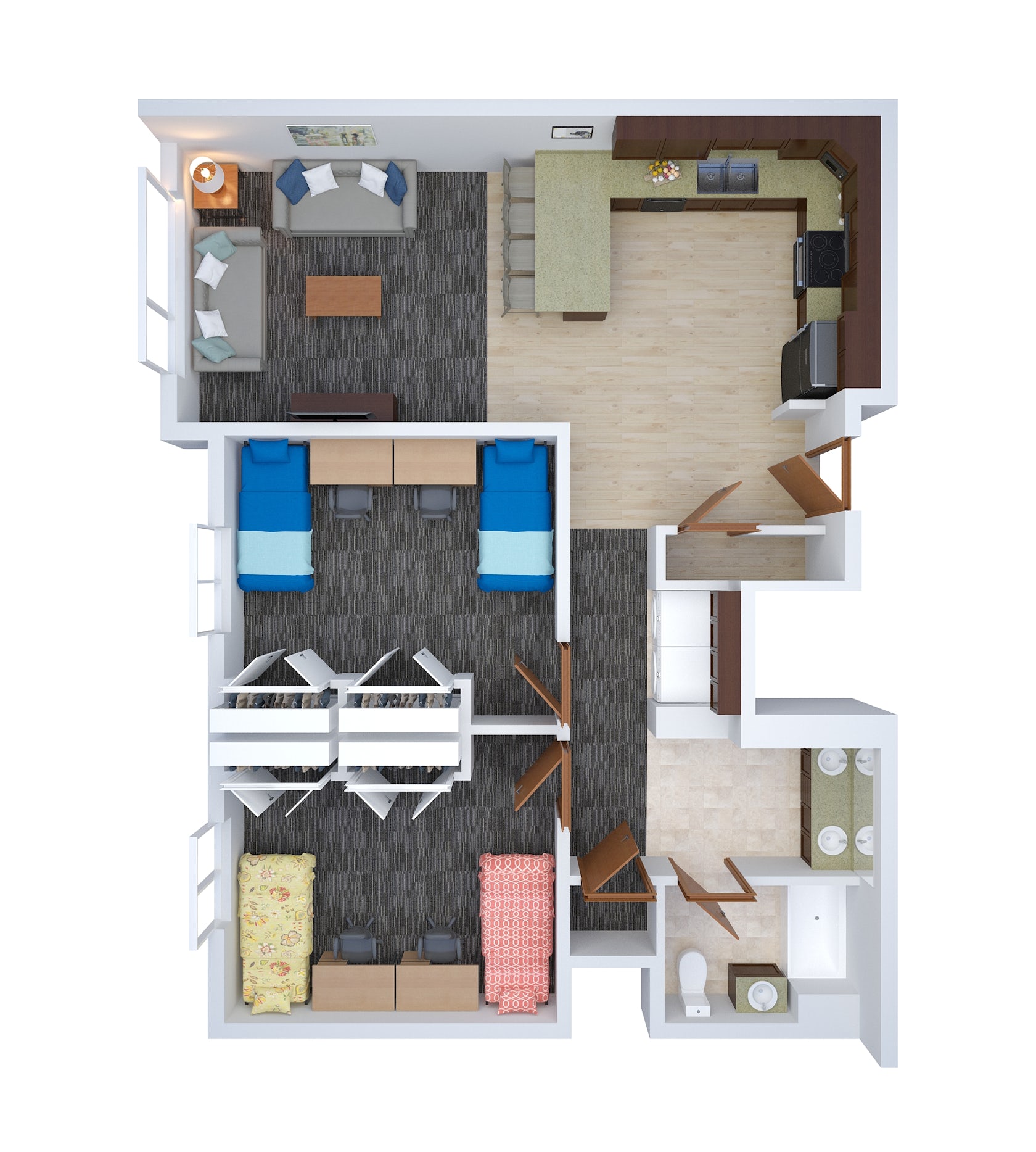 3D Floor Plan Rendering Albuquerque, New Mexico by The 2D3D Floor Plan