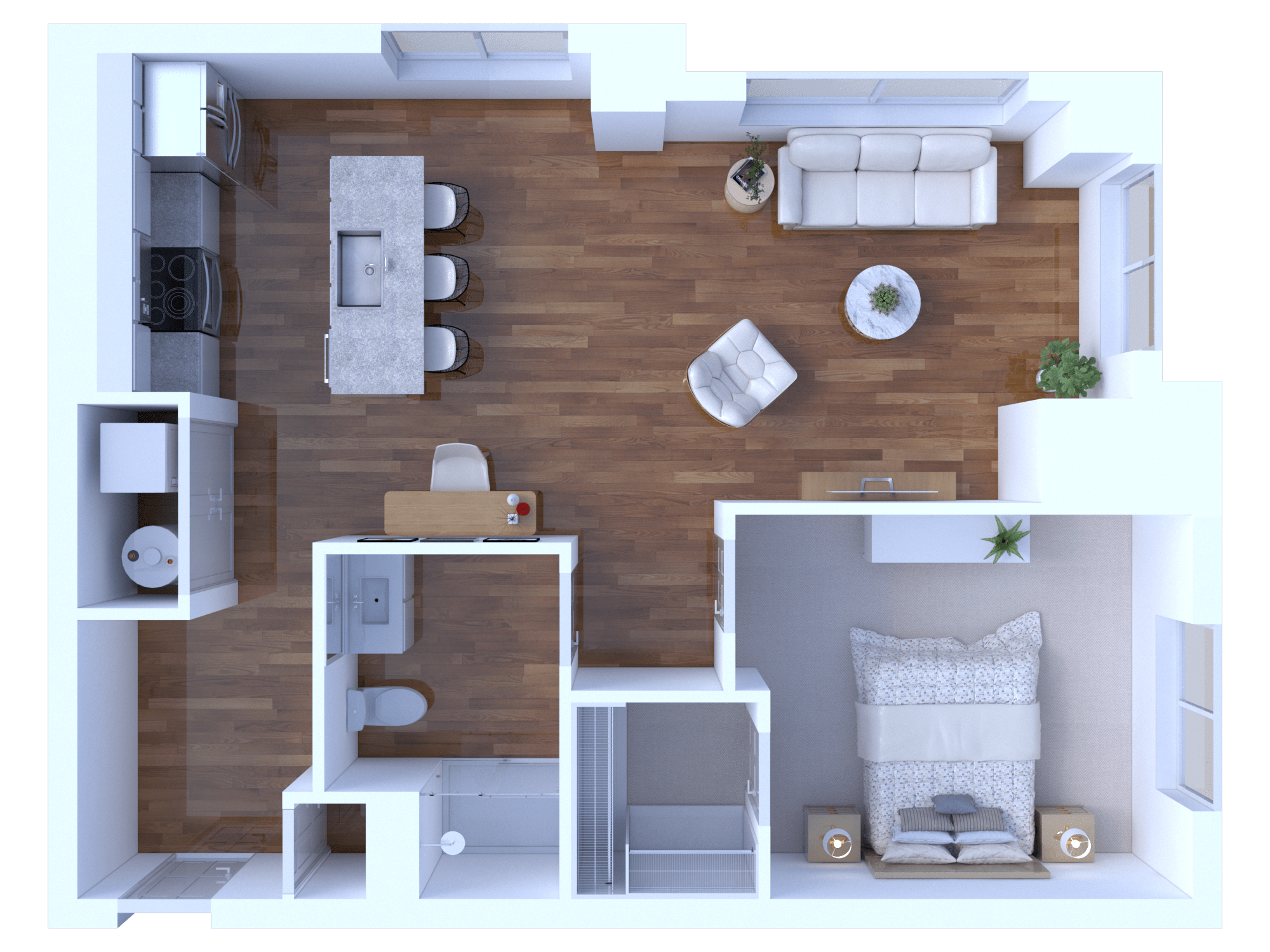 3D Floor Plan Rendering Minneapolis, Minnesota by The 2D3D Floor Plan Company Architizer