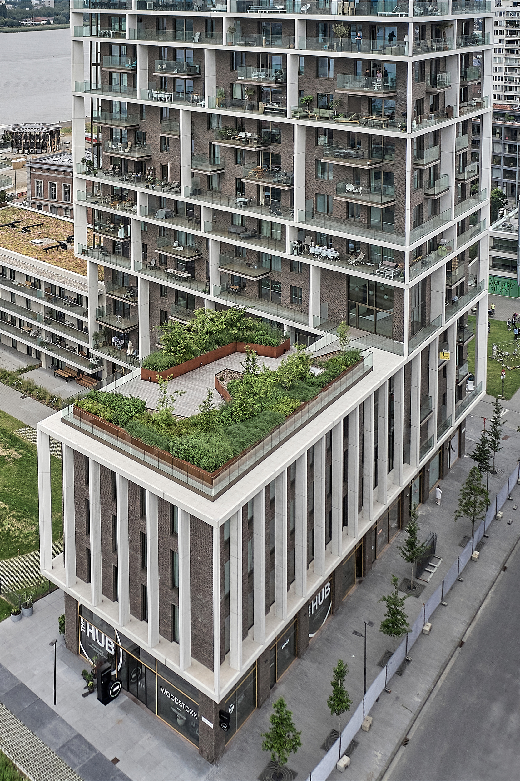 Residential Tower Antwerp by C.F. Møller Architects Architizer