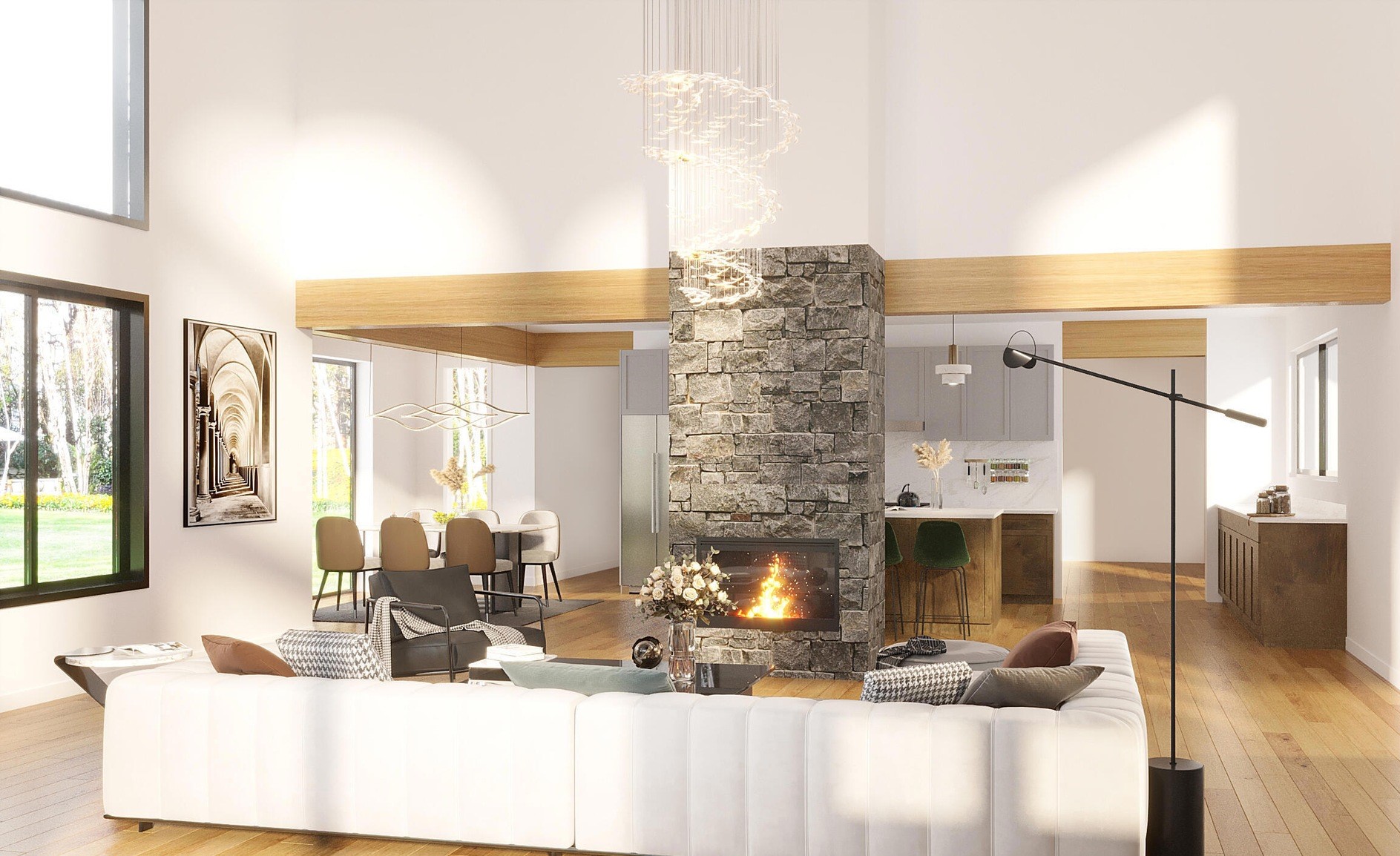 3D Interior Rendering Fairbanks, Alaska by The 2D3D Floor Plan Company