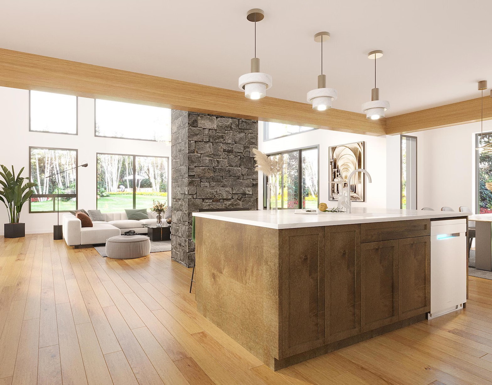 3D Interior Rendering Fairbanks, Alaska by The 2D3D Floor Plan Company