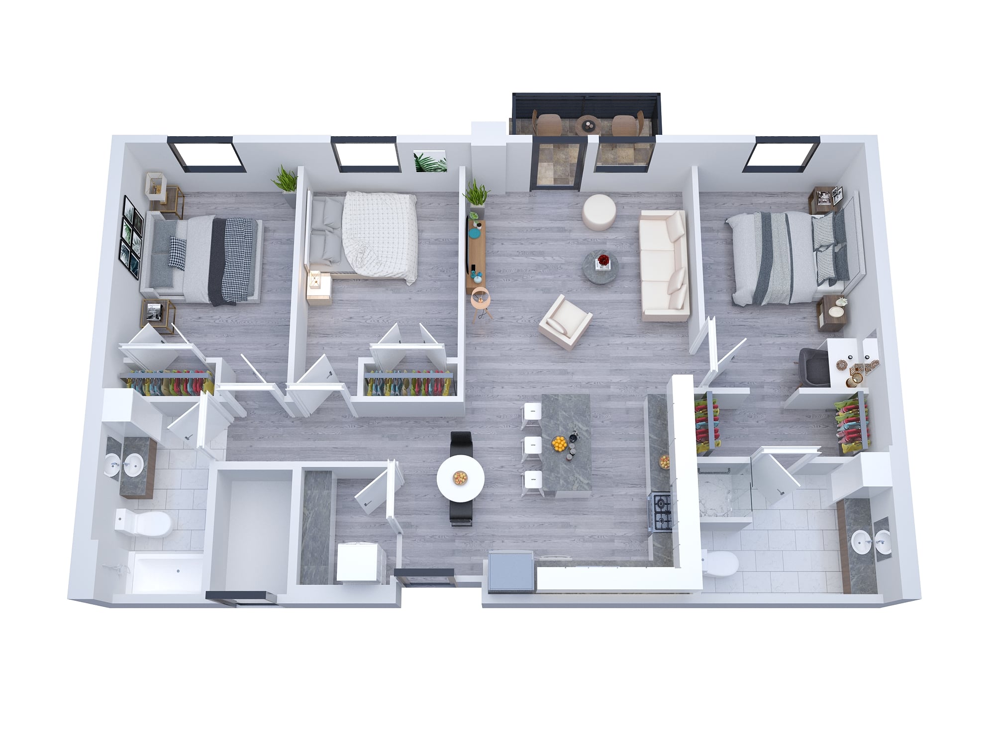 3D Floor Plan Rendering Nashua, New Hampshire by The 2D3D Floor Plan