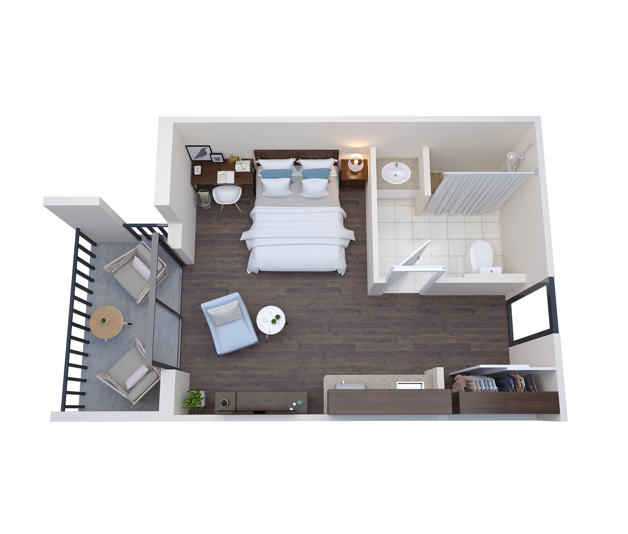 3D Floor Plan Rendering Raleigh, North Carolina by The 2D3D Floor Plan