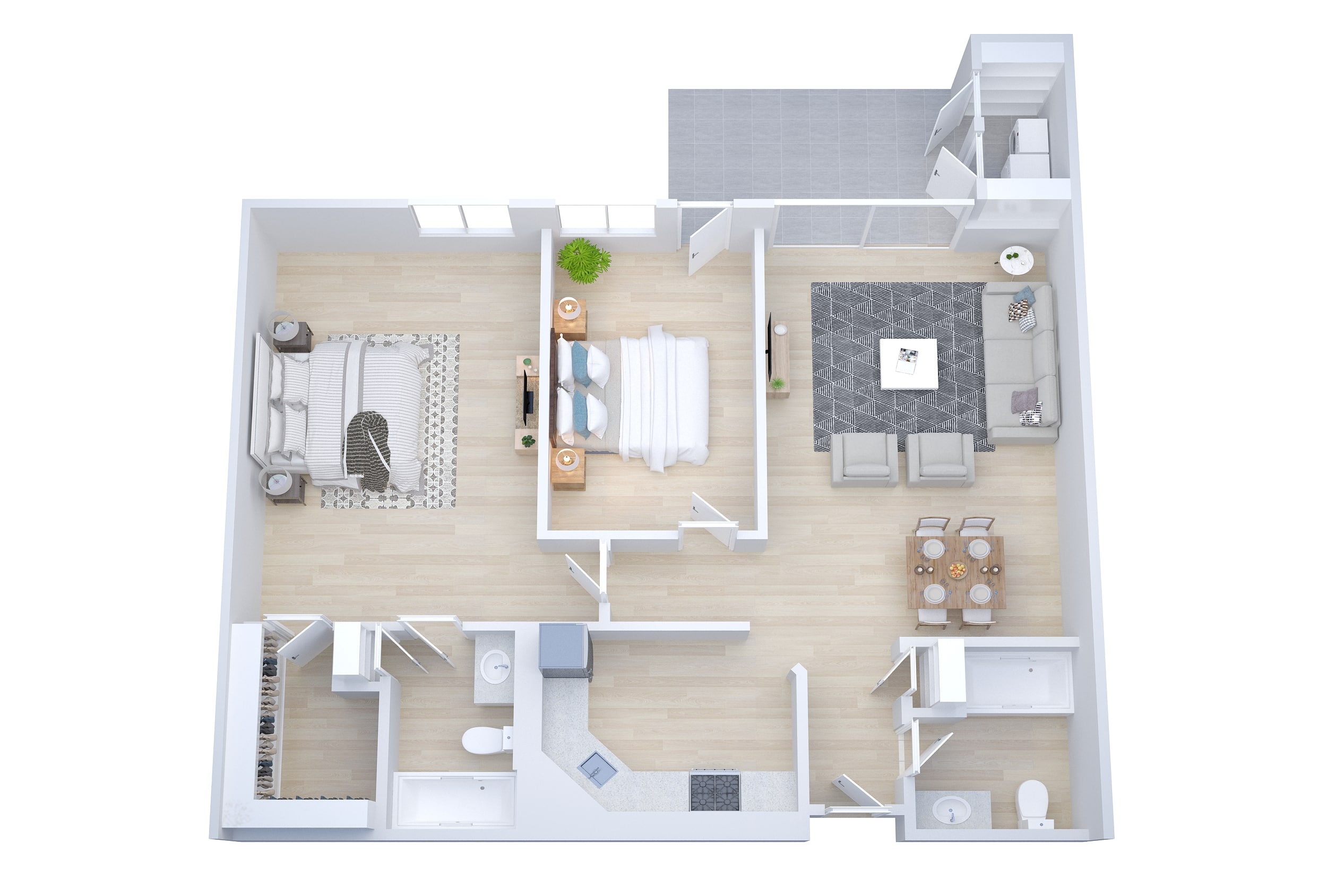 3D Floor Plan Rendering Raleigh, North Carolina by The 2D3D Floor Plan