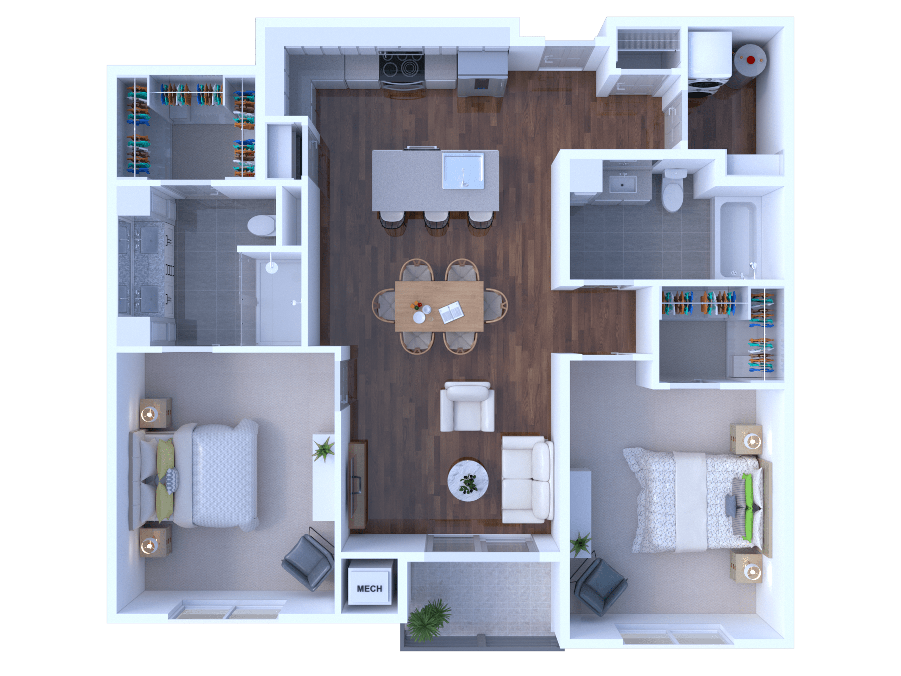 3D Floor Plan Rendering Concord, New Hampshire by The 2D3D Floor Plan