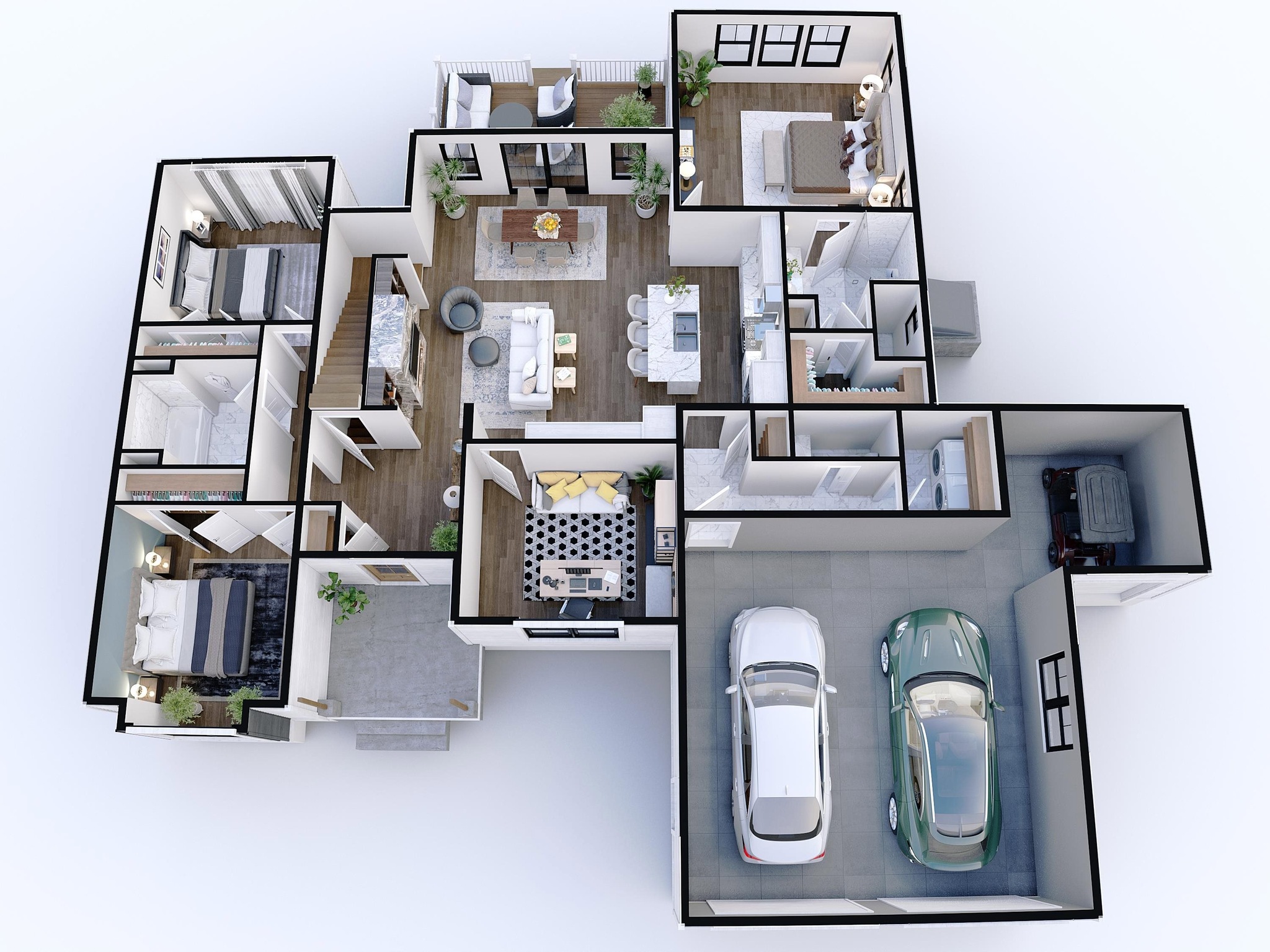 3D Floor Plan Rendering Concord, New Hampshire by The 2D3D Floor Plan