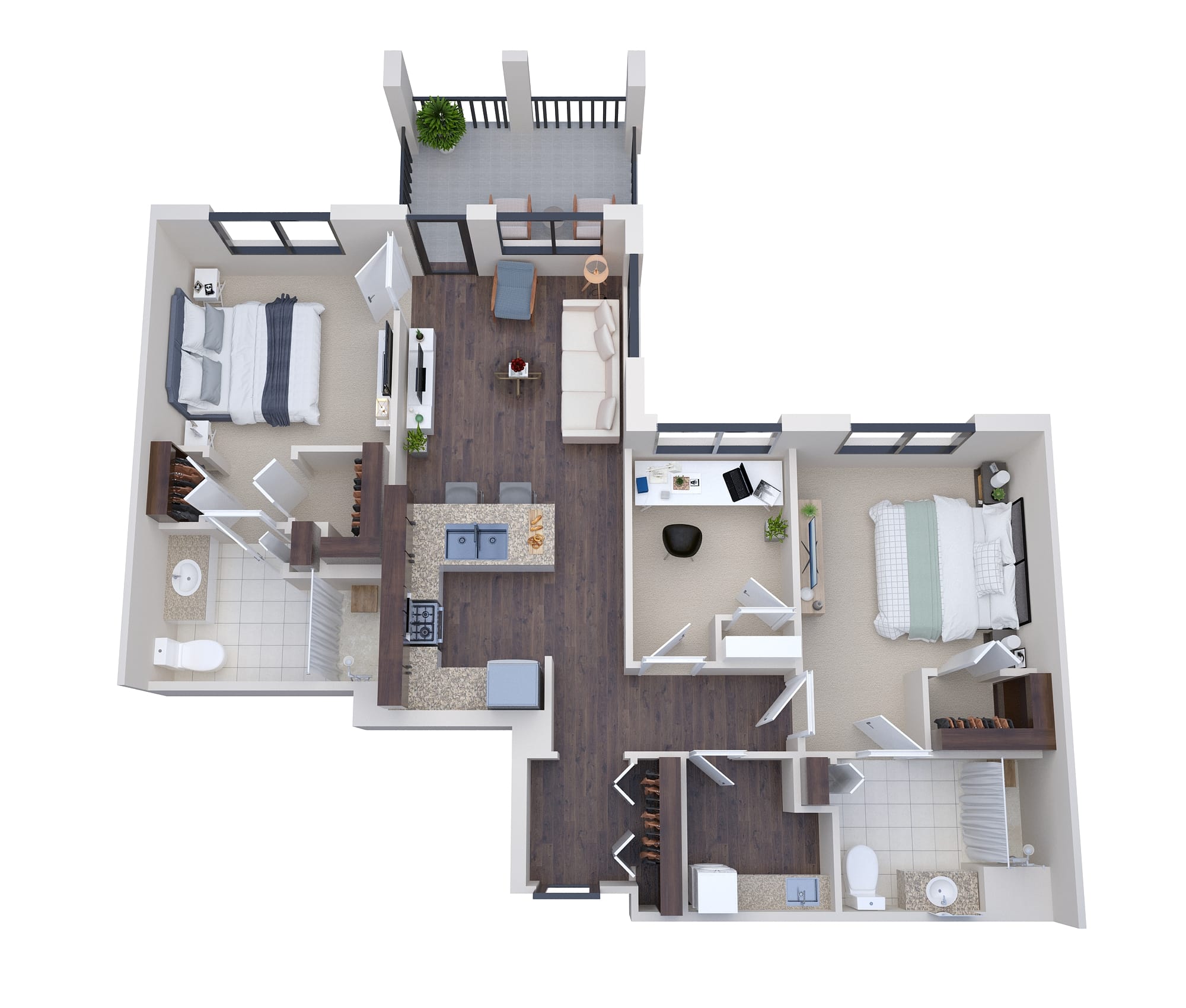 3D Floor Plan Rendering Paterson, New Jersey by The 2D3D Floor Plan