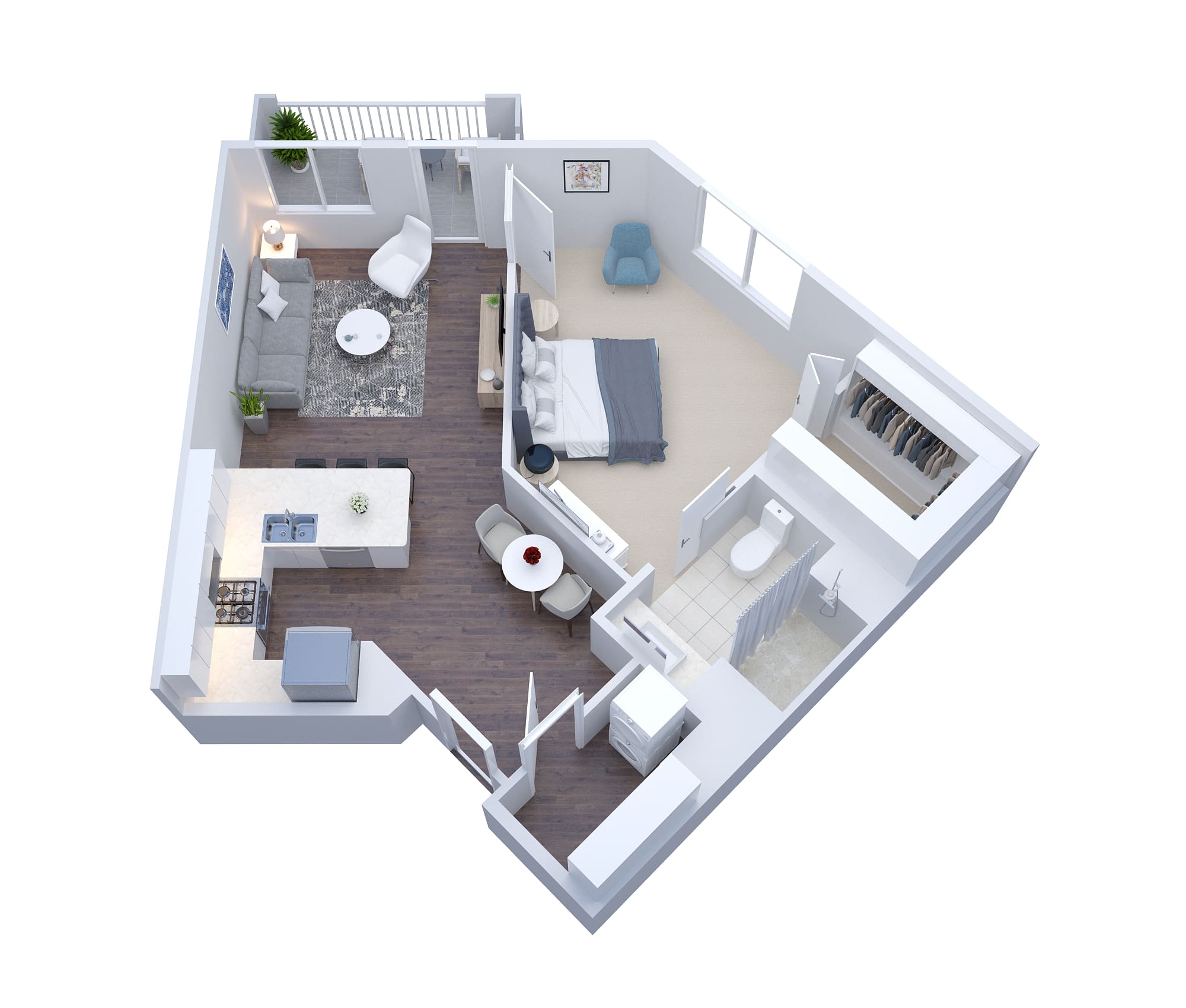 3D Floor Plan Rendering Salem, Oregon by The 2D3D Floor Plan Company