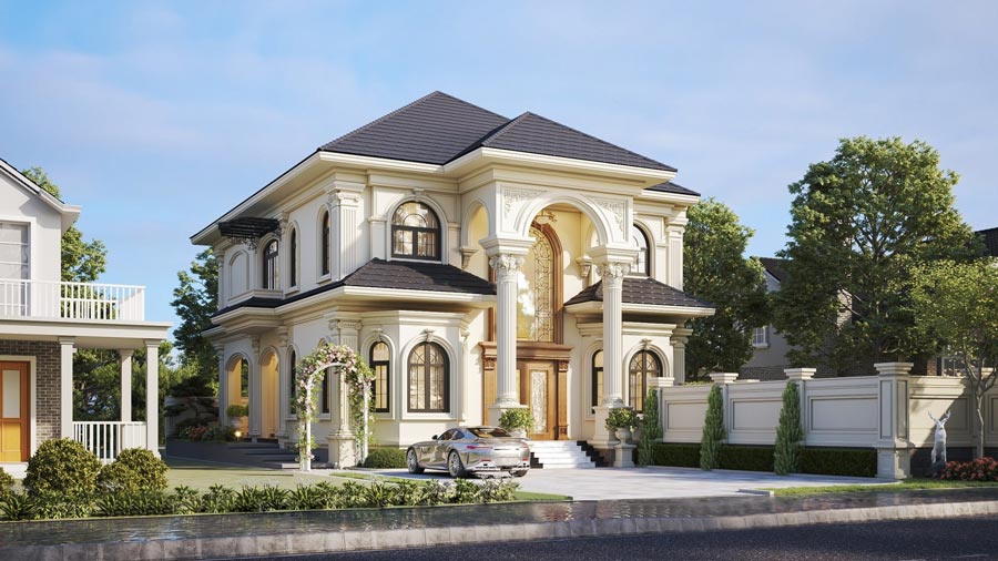 Chọn lọc 20+ mẫu biệt thự mini kiểu Pháp 2 tầng đẹp ấn tượng by ...