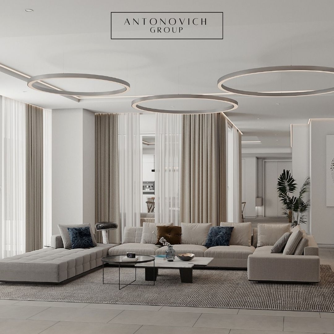 Modern Minimalist Apartment Interior Design by LUXURY ANTONOVICH DESIGN ...