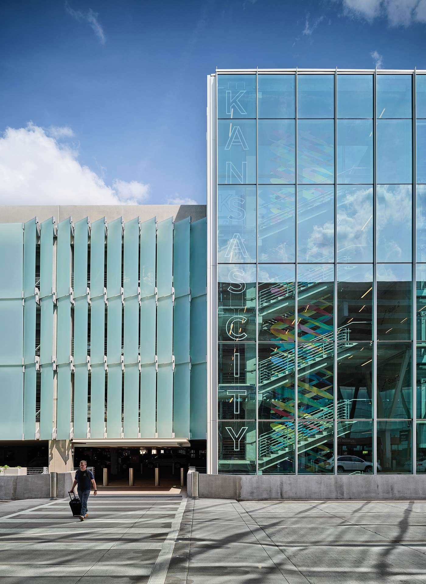 Kansas City International Airport Parking Garage by Acuity Brands