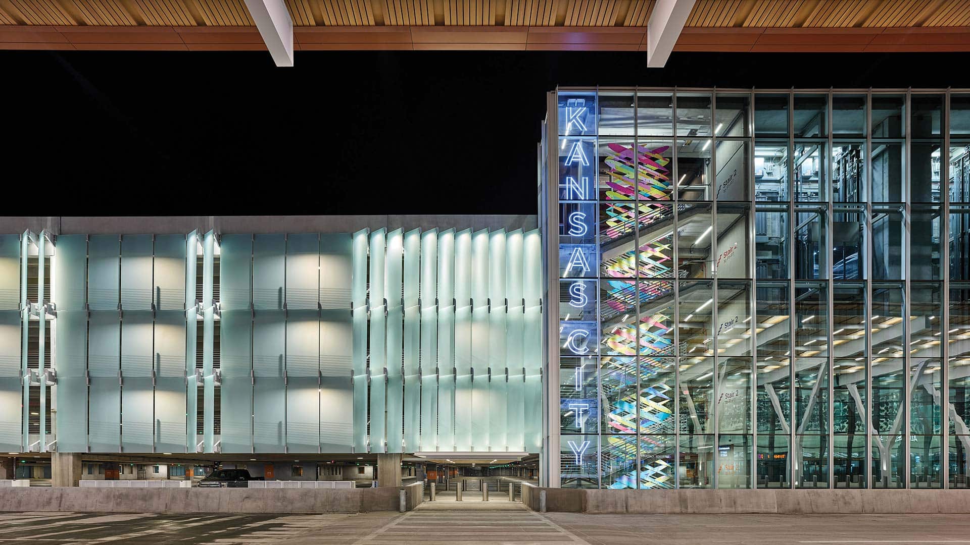 Kansas City International Airport Parking Garage by Acuity Brands
