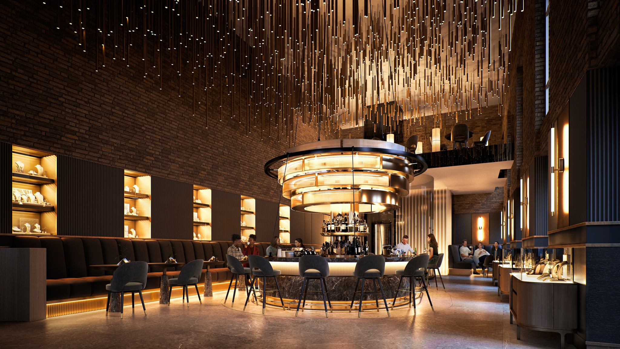 Interior render of café in Balgequartier by Render Vision - Architizer