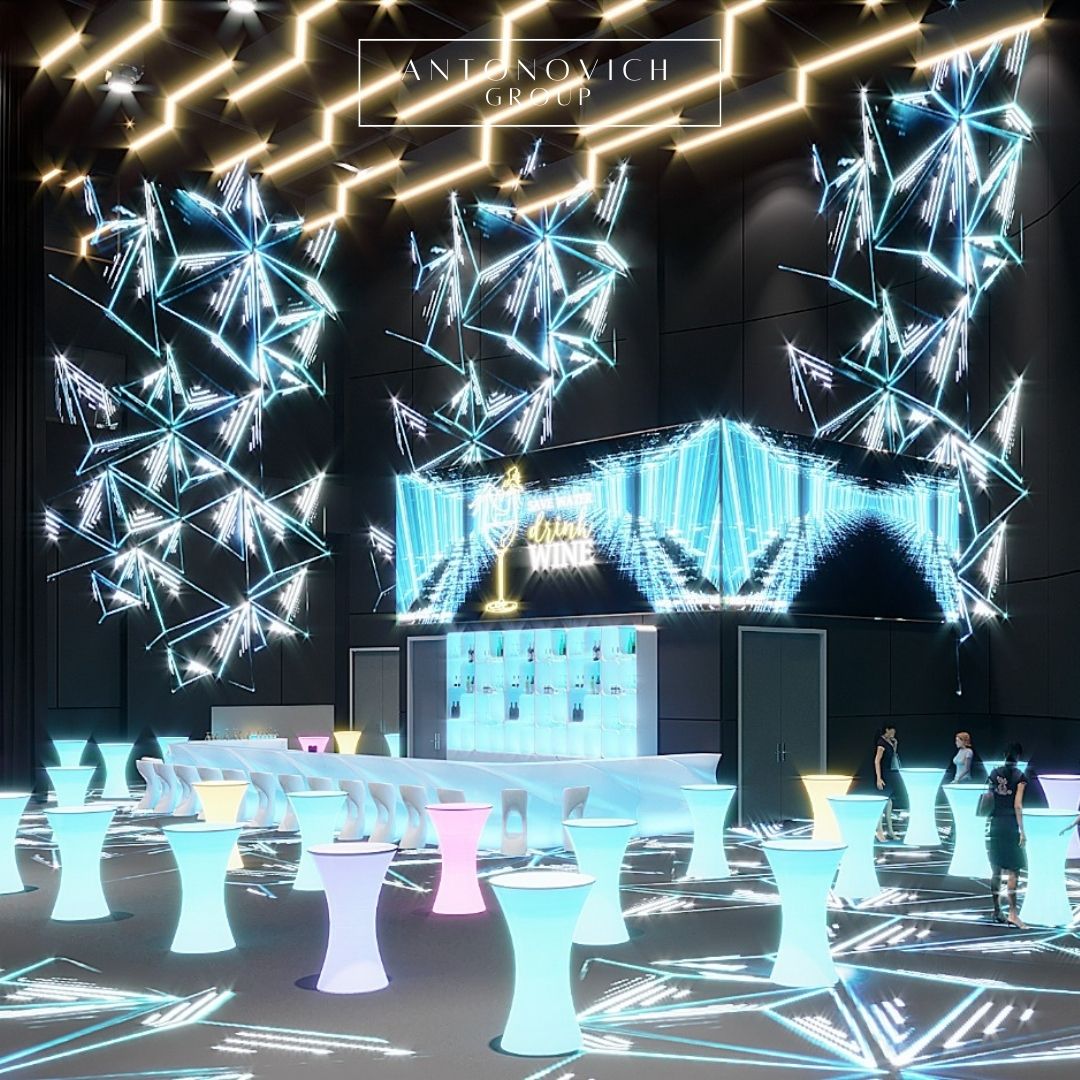 Futuristic Bar Interior Design for Concert Hall by LUXURY ANTONOVICH ...