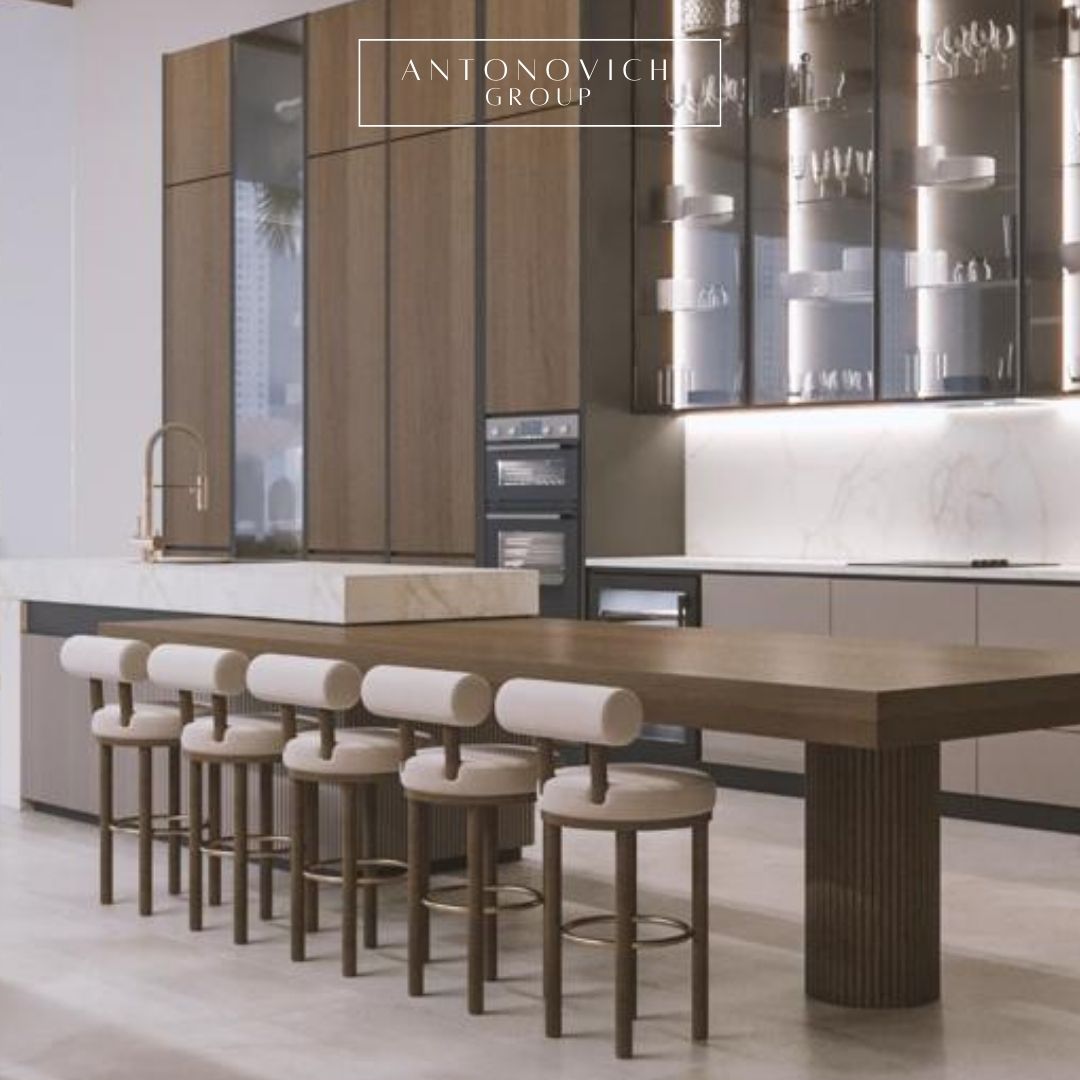 Open Spaced Layout for a Modern Dining Room and Kitchen Interior Design