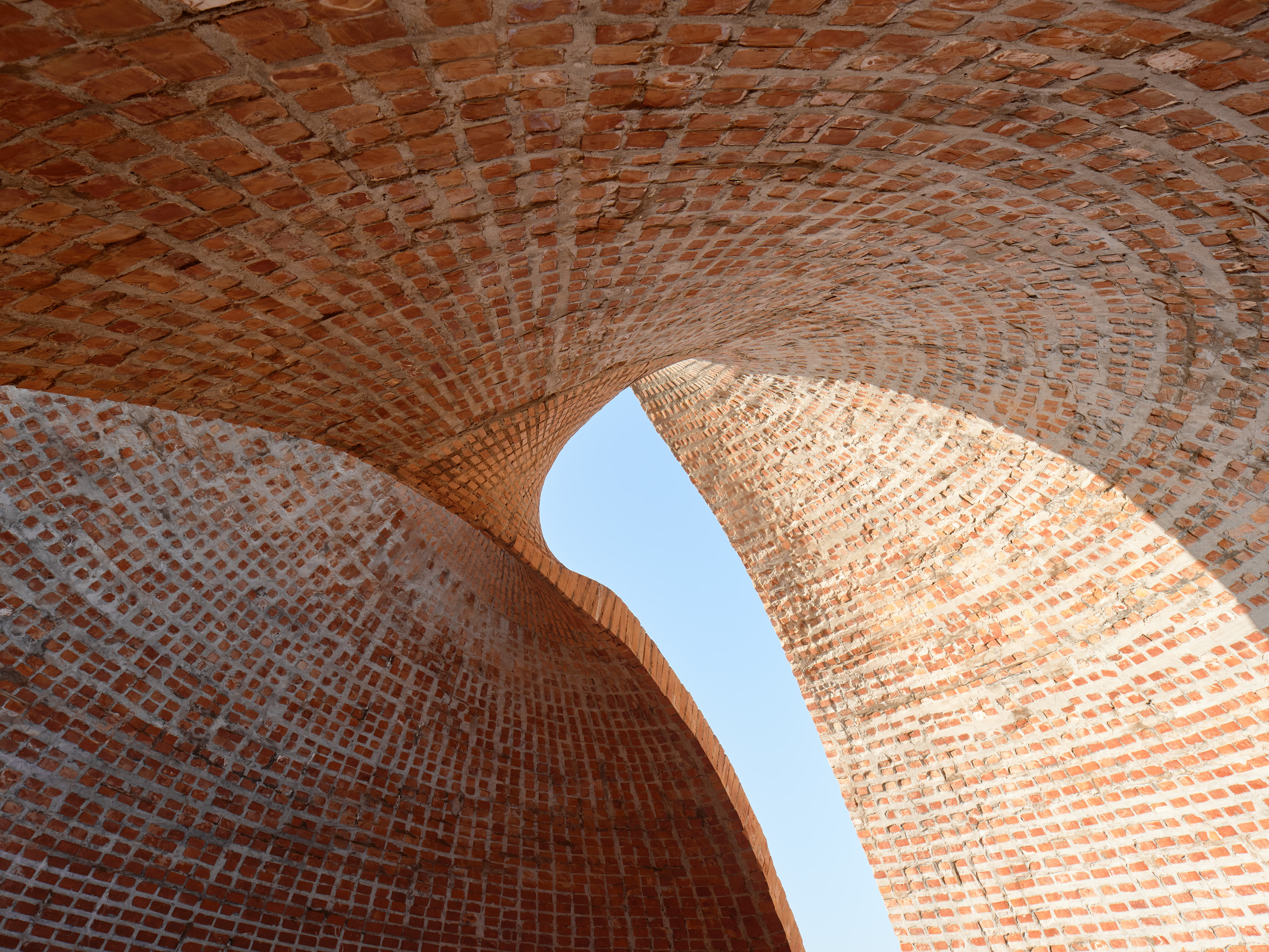 Twisted Brick Shell Concept Library by HCCH Studio - Architizer