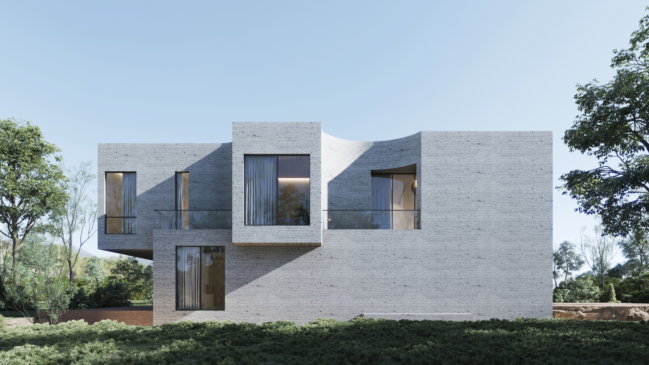 Idea 3924522: Saya Villa by Team Group in Lavasan, Iran - Architizer
