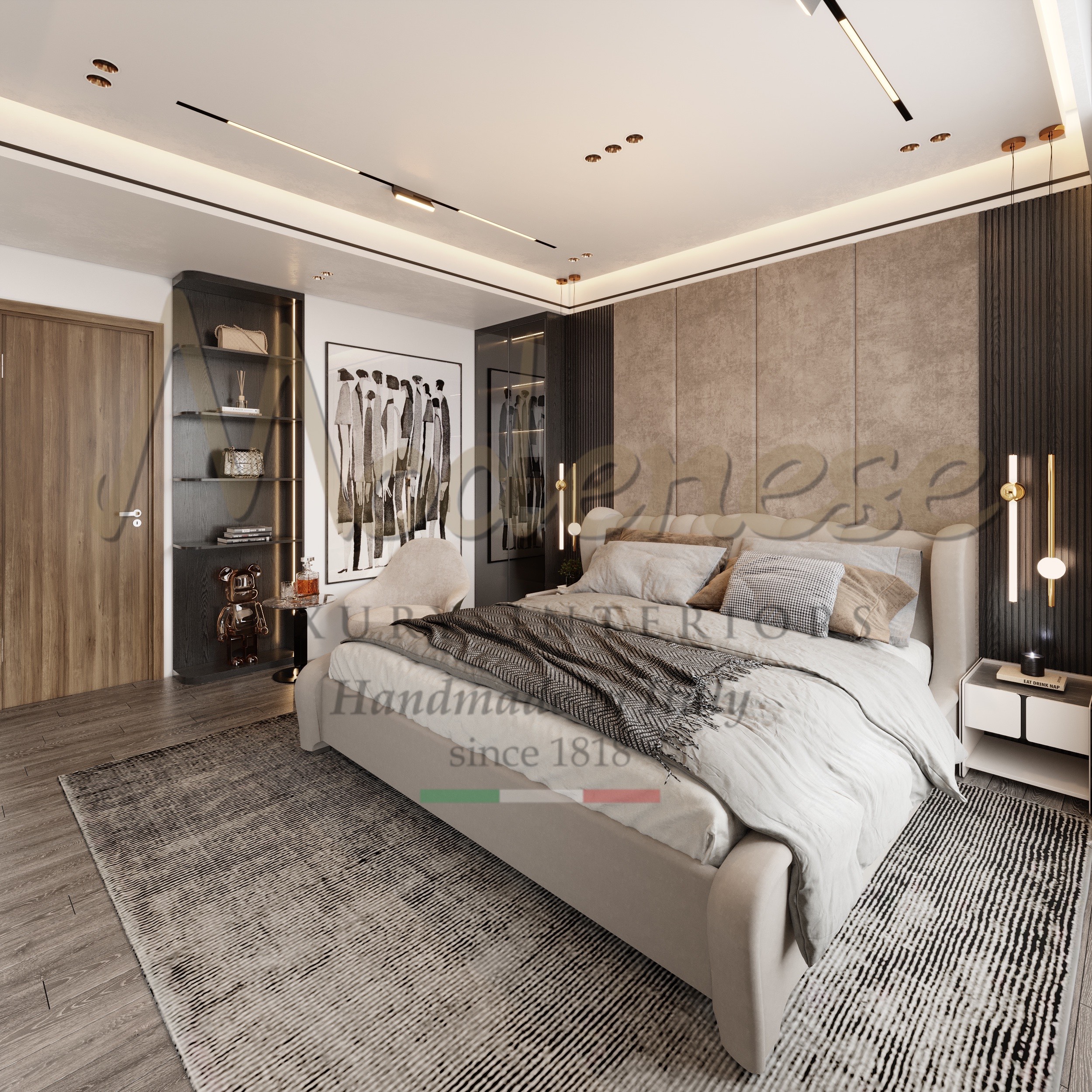 Exquisite Luxury Bedroom Design by Modenese Interiors for a Villa in ...
