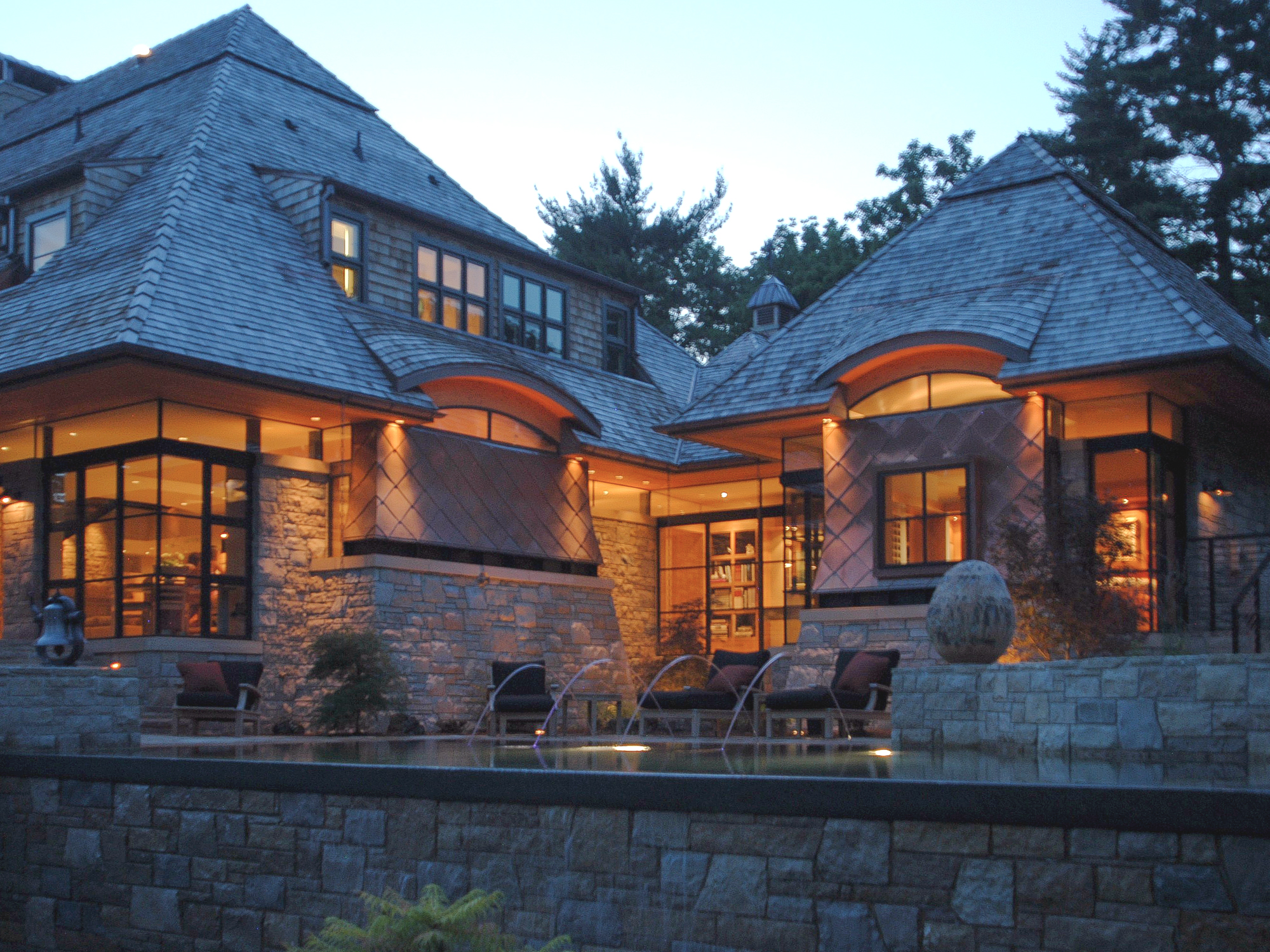Missouri House of Stone & Copper by Bjella Architecture - Architizer