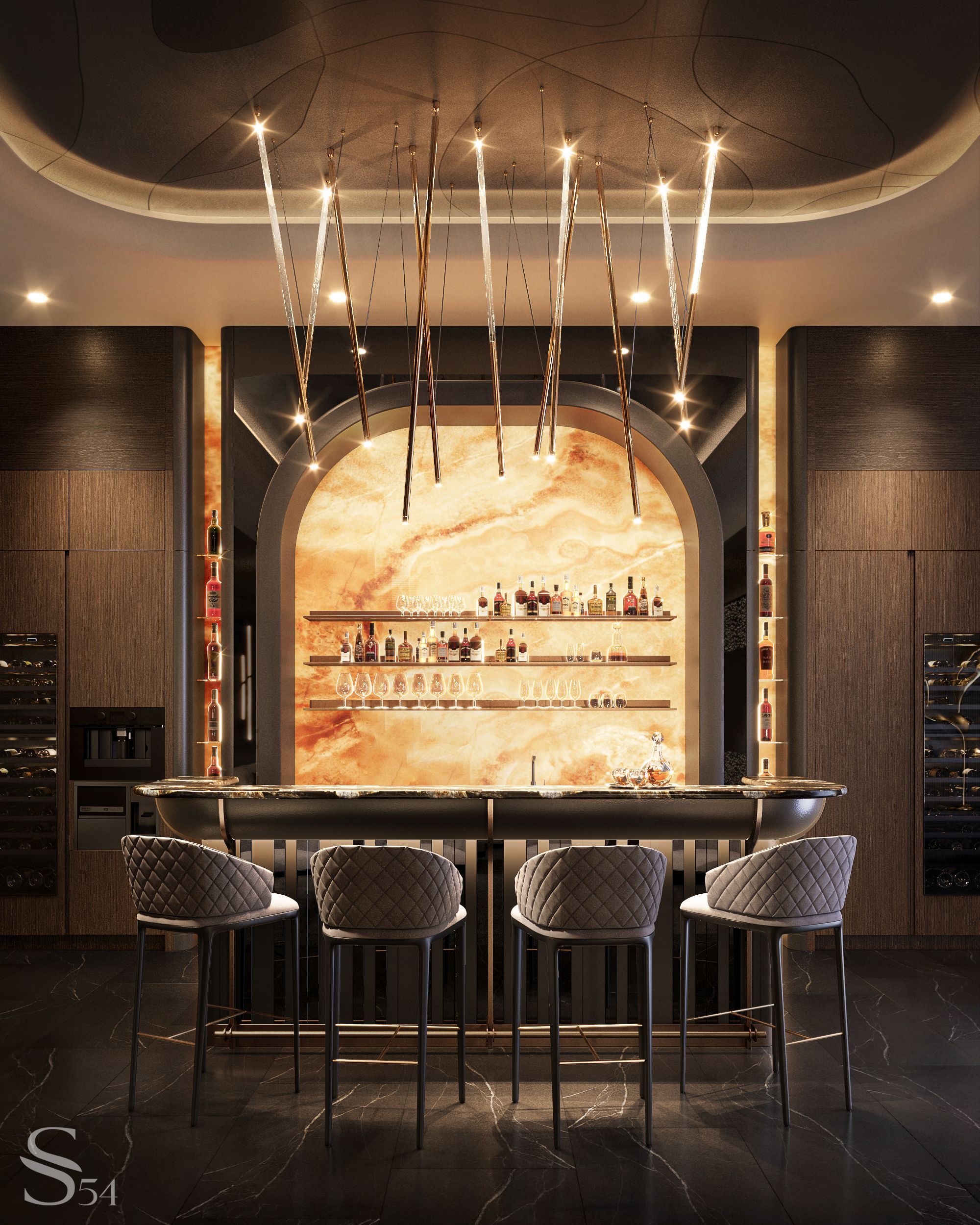 Villa interior at Sobha Hartland in Dubai by Studia 54 - Architizer