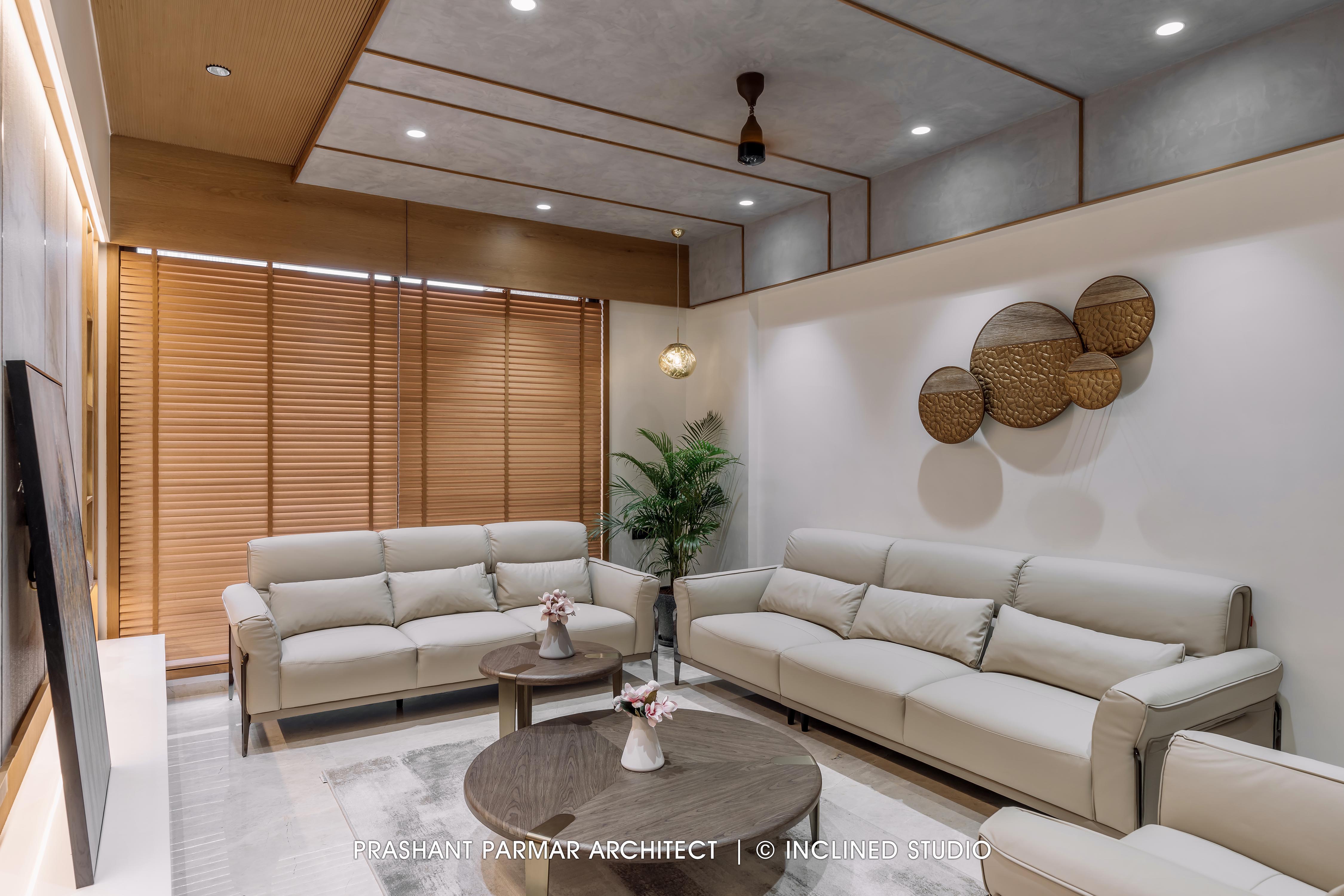 4BHK Timeless Interiors at Skara Divyam by Prashant Parmar Architect ...