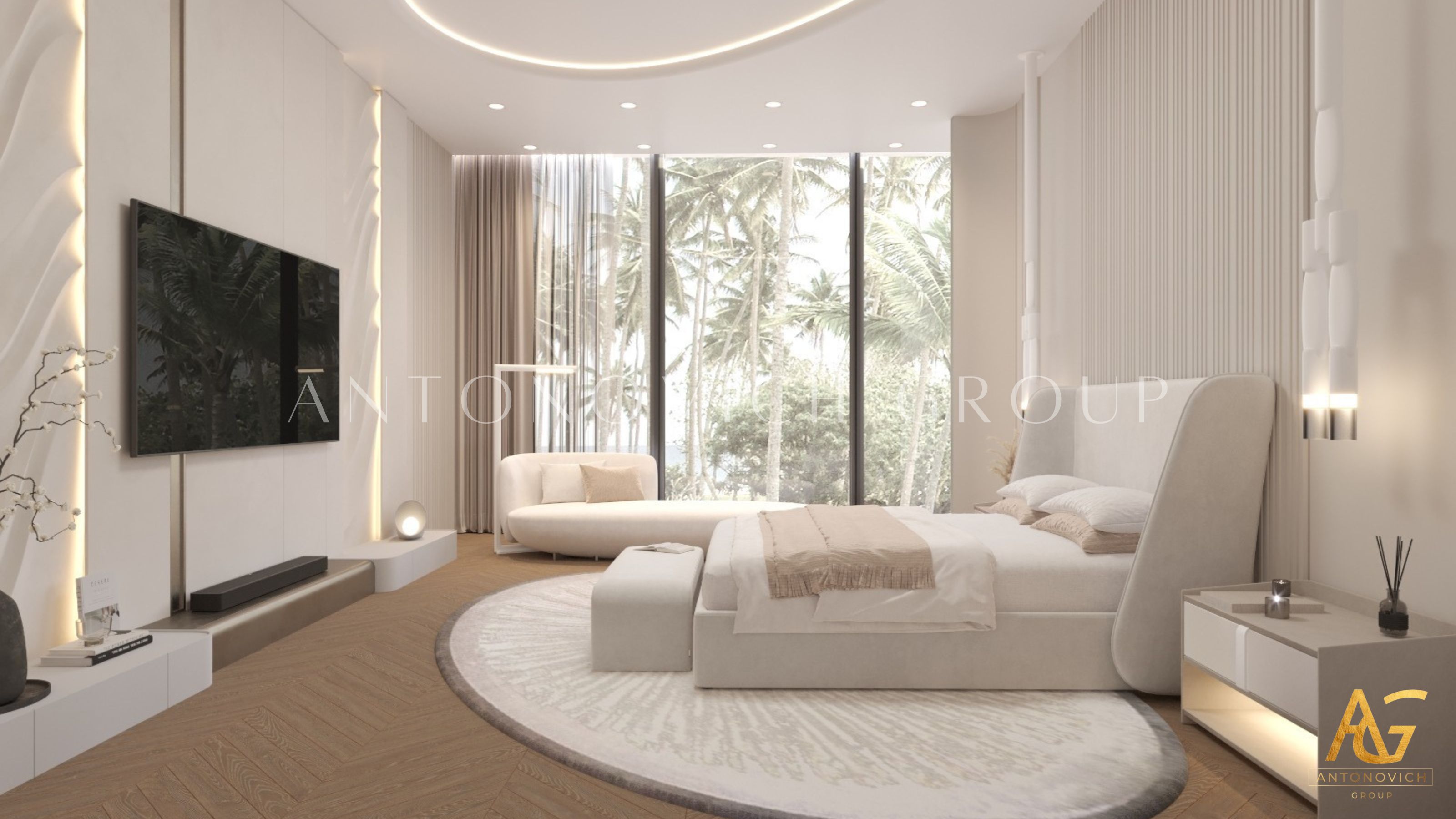 Contemporary Minimalist Bedroom Interior Design by LUXURY ANTONOVICH ...