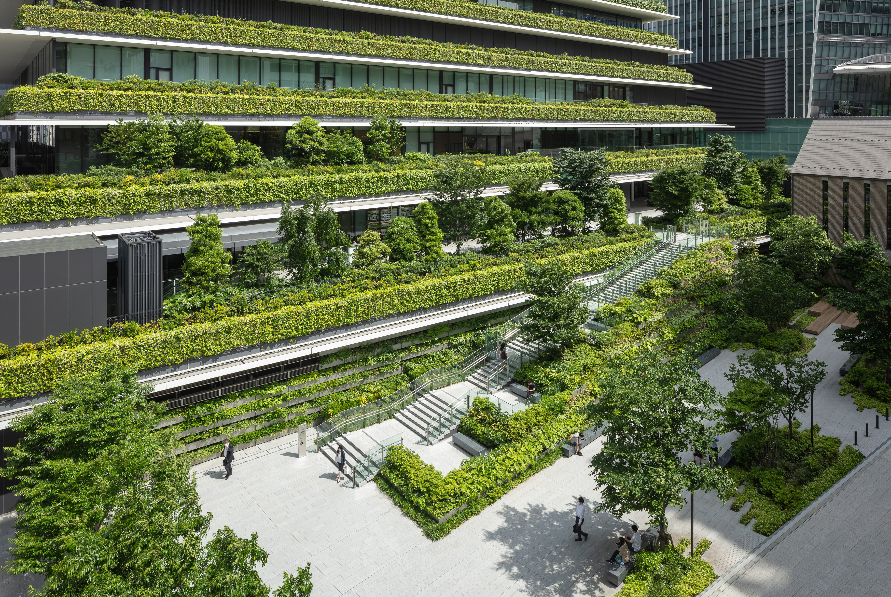 COMPOSITION 構成　TORANOMON TOWERS Toranomon Hills Towers, Tokyo by ingenhoven associates