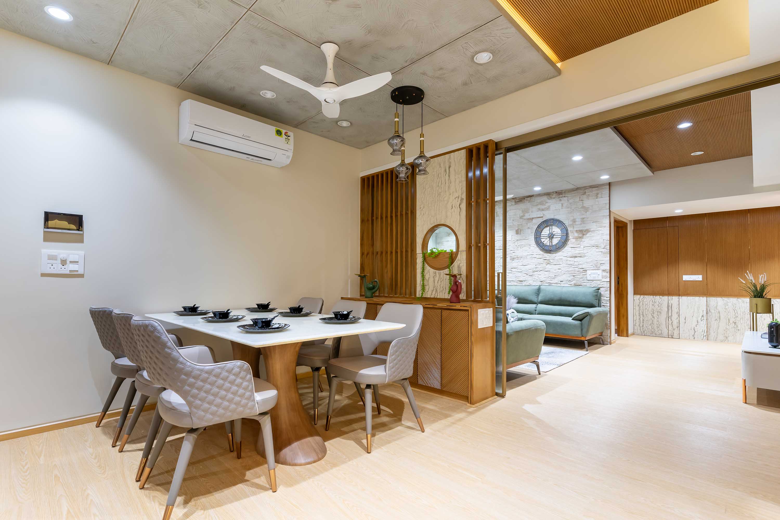 4BHK Elegant Interiors at Shilp Shaligram by Prashant Parmar Architect ...